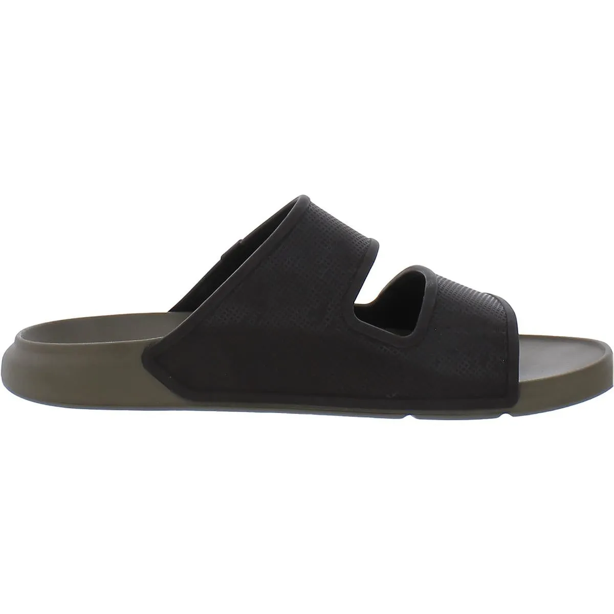 Oasis Double Up Mens Cushioned Footbed Open Toe Slide Sandals