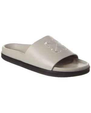 Off-White Pool Time Leather Slide
