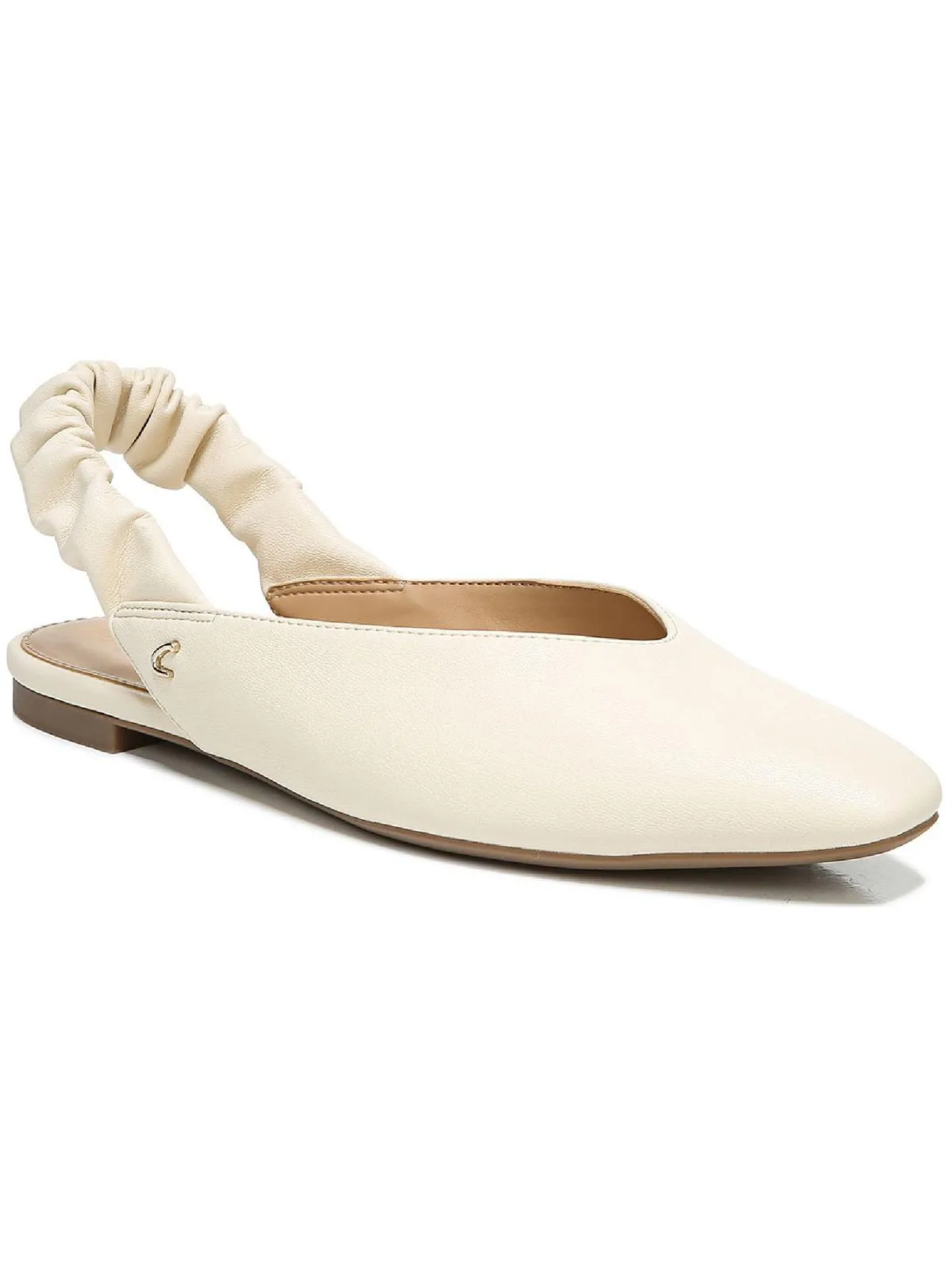 Omina Womens Faux Leather Slingback Loafer Mule
