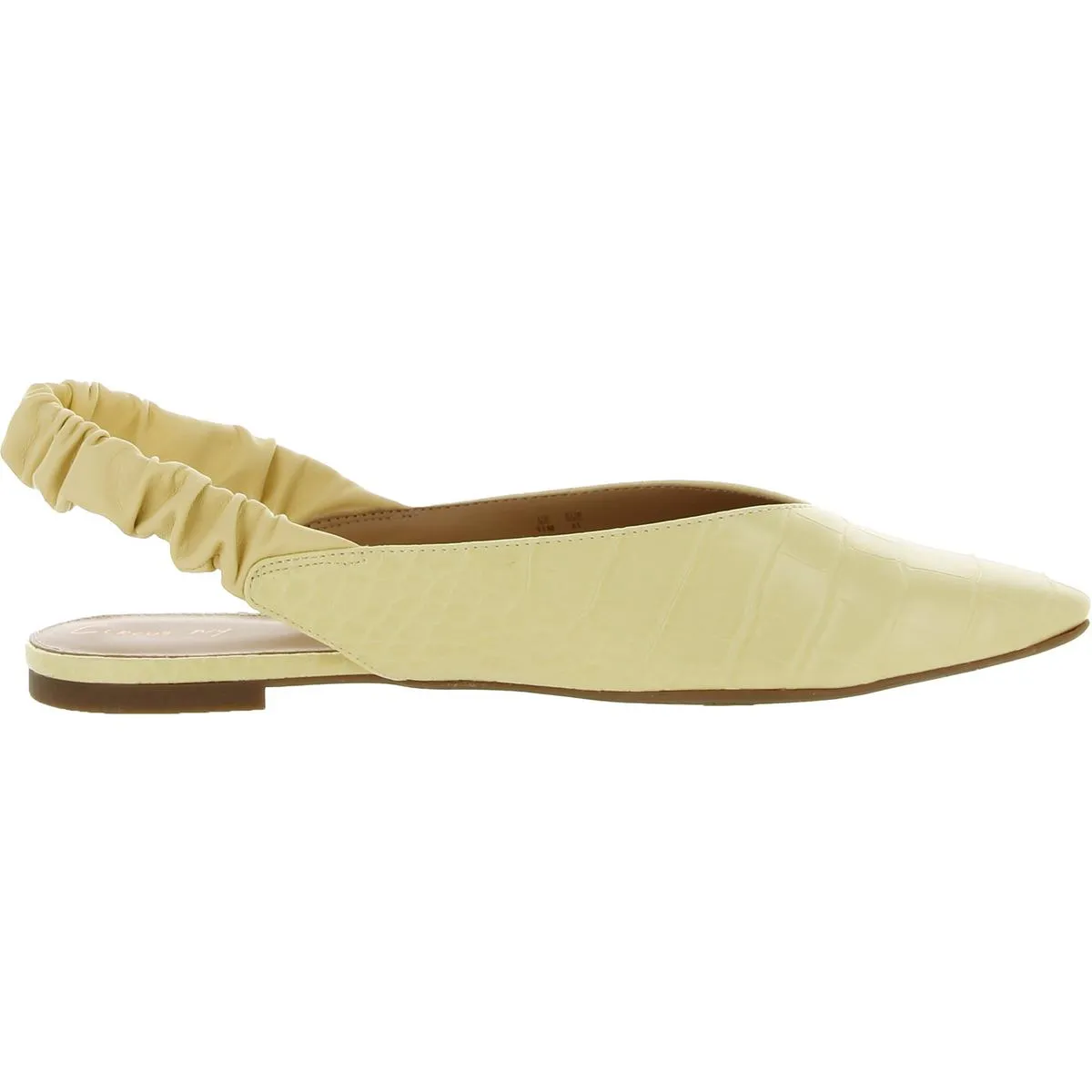 Omina Womens Faux Leather Slingback Loafer Mule