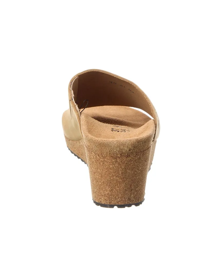 Papillio by Birkenstock Namica Rivets Narrow Leather Wedge Sandal