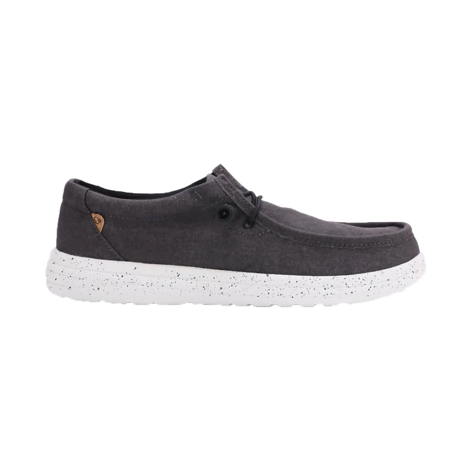 Paul Elastic Tie Loafer In Black