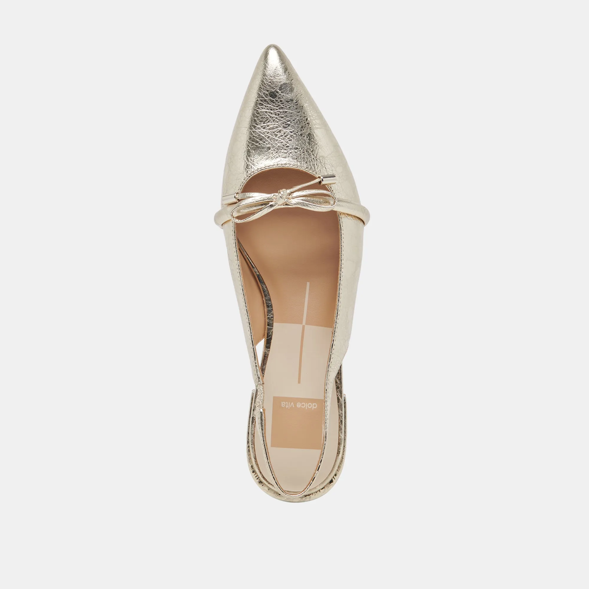 PAYGE FLATS PLATINUM DISTRESSED LEATHER