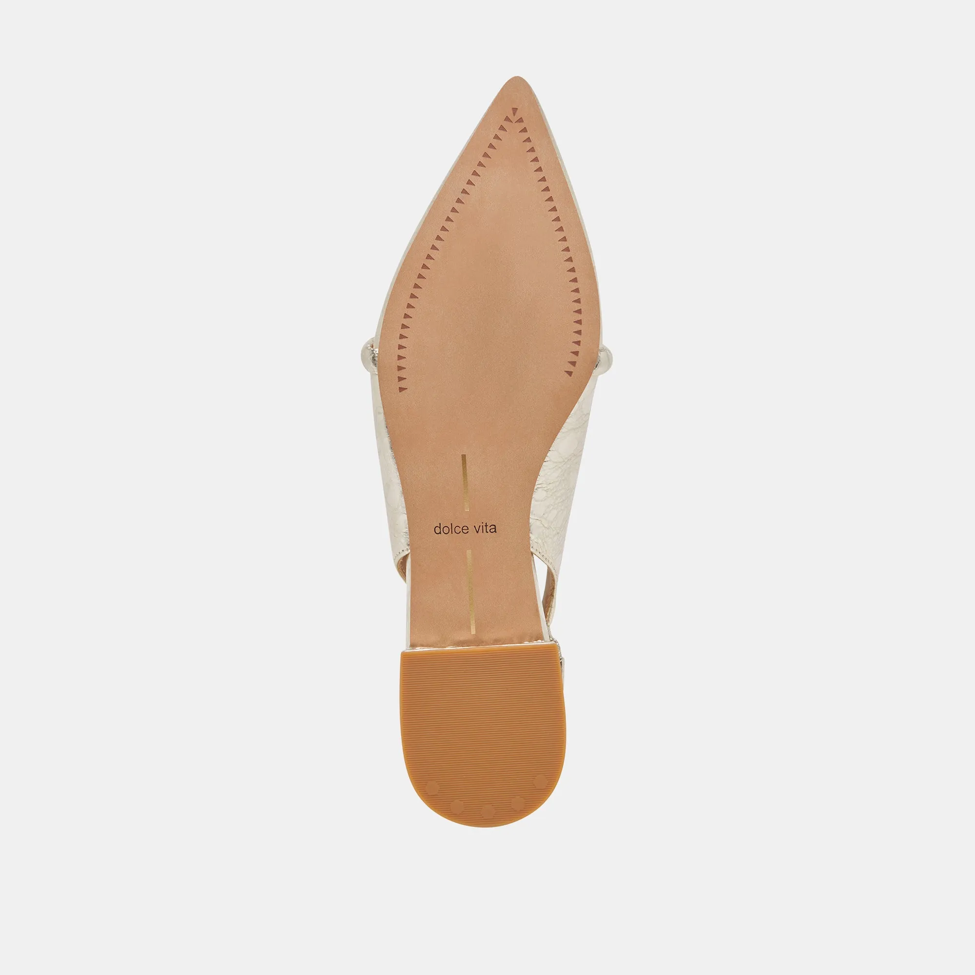 PAYGE FLATS PLATINUM DISTRESSED LEATHER