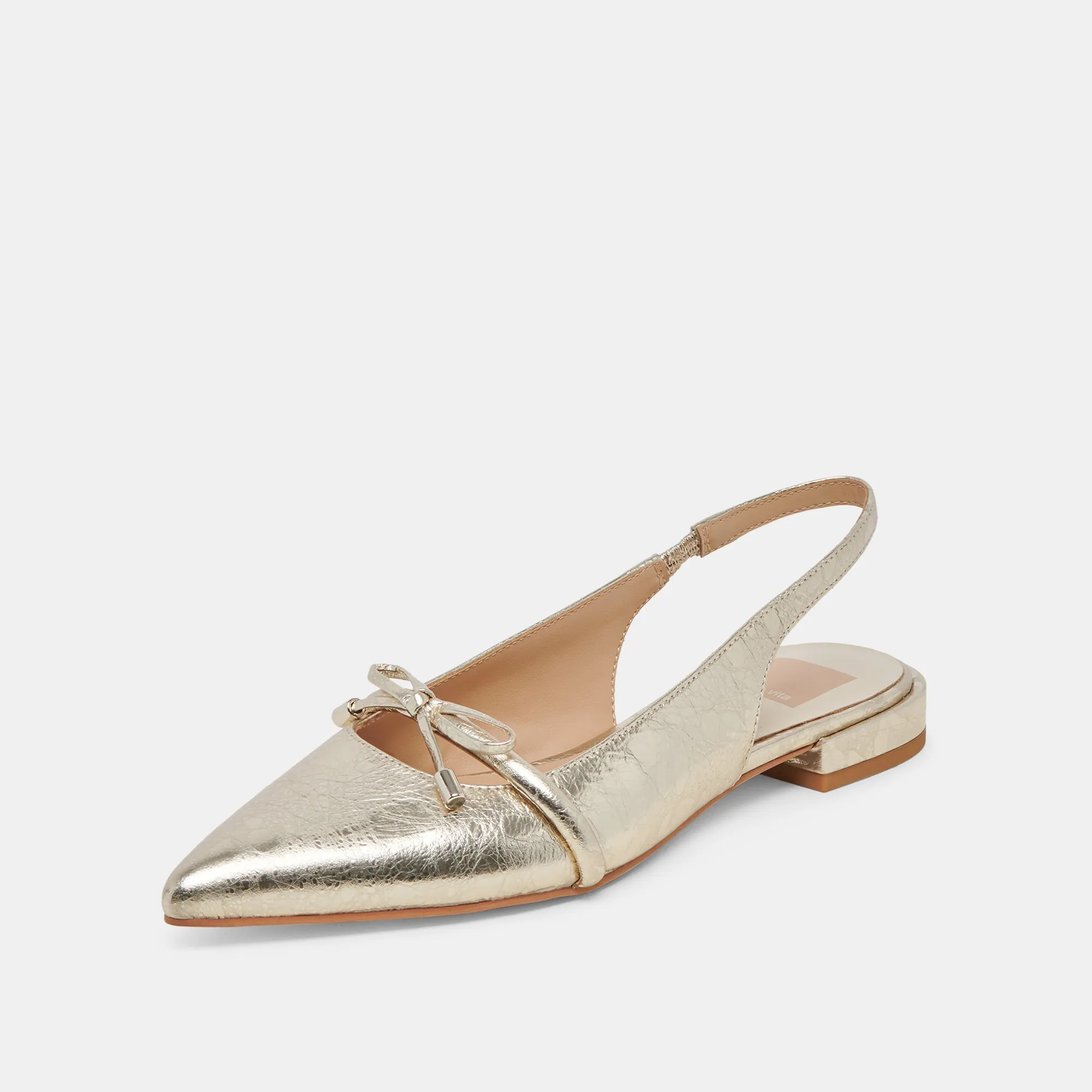 PAYGE FLATS PLATINUM DISTRESSED LEATHER
