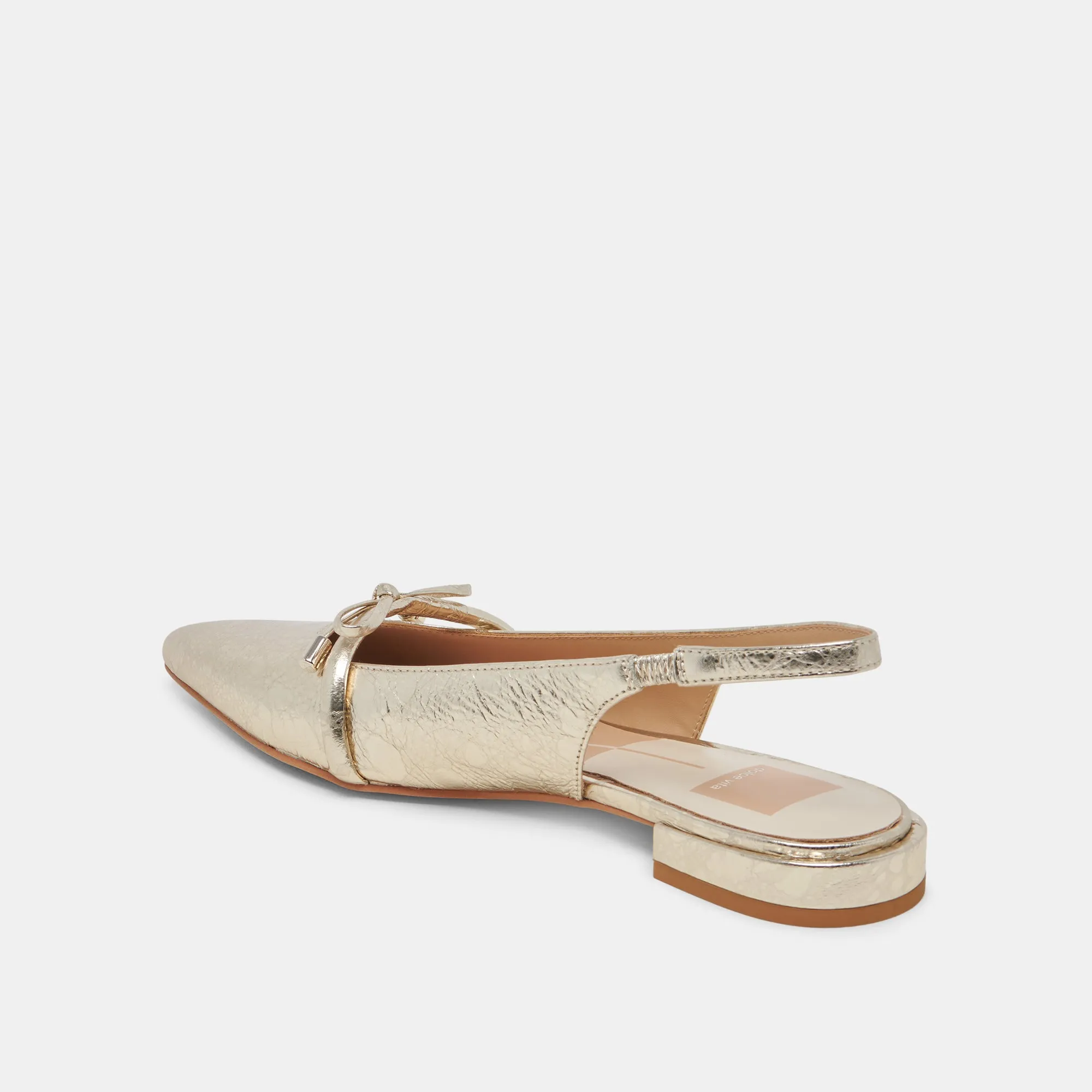 PAYGE FLATS PLATINUM DISTRESSED LEATHER