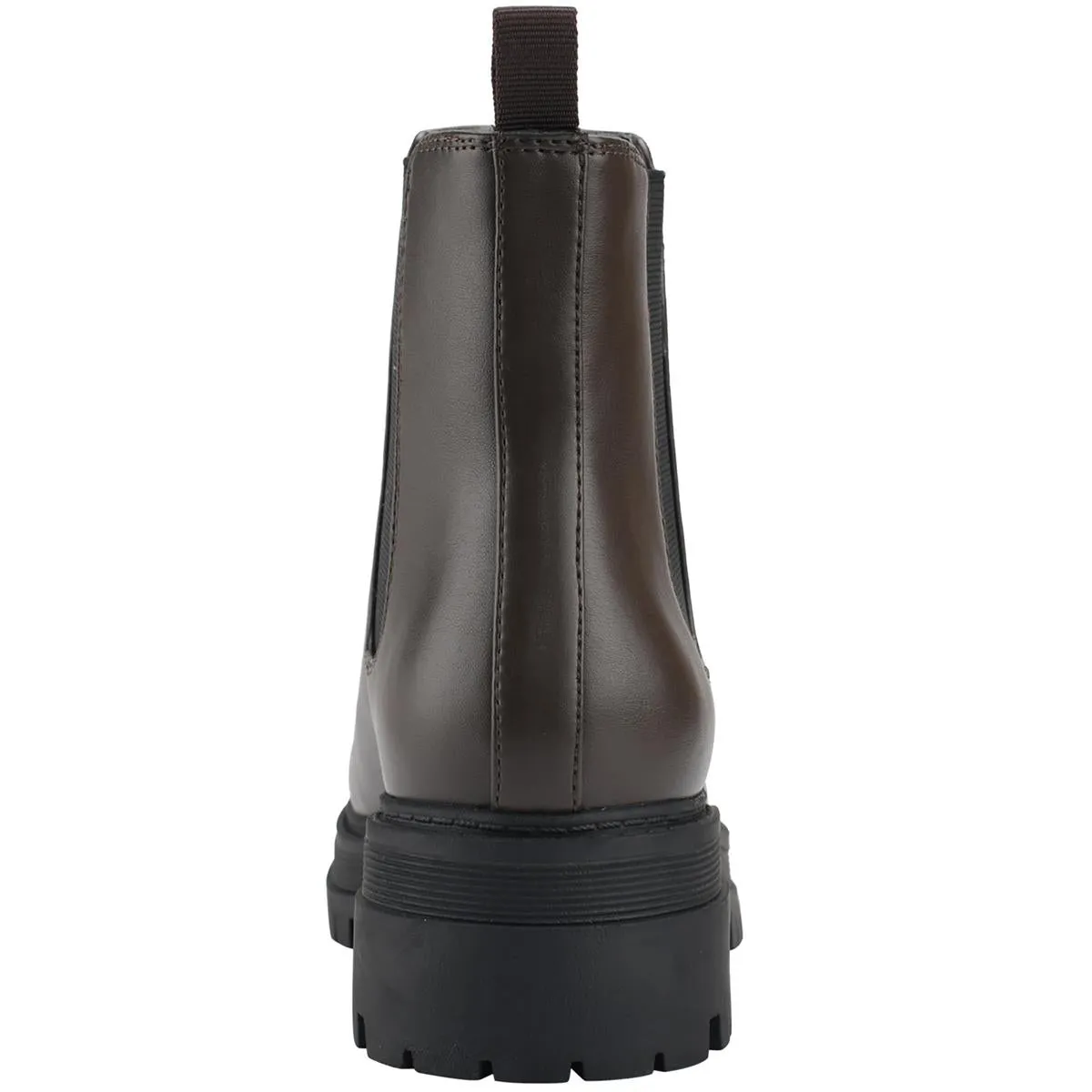 Pietro Womens Faux Leather Slip-On Chelsea Boots