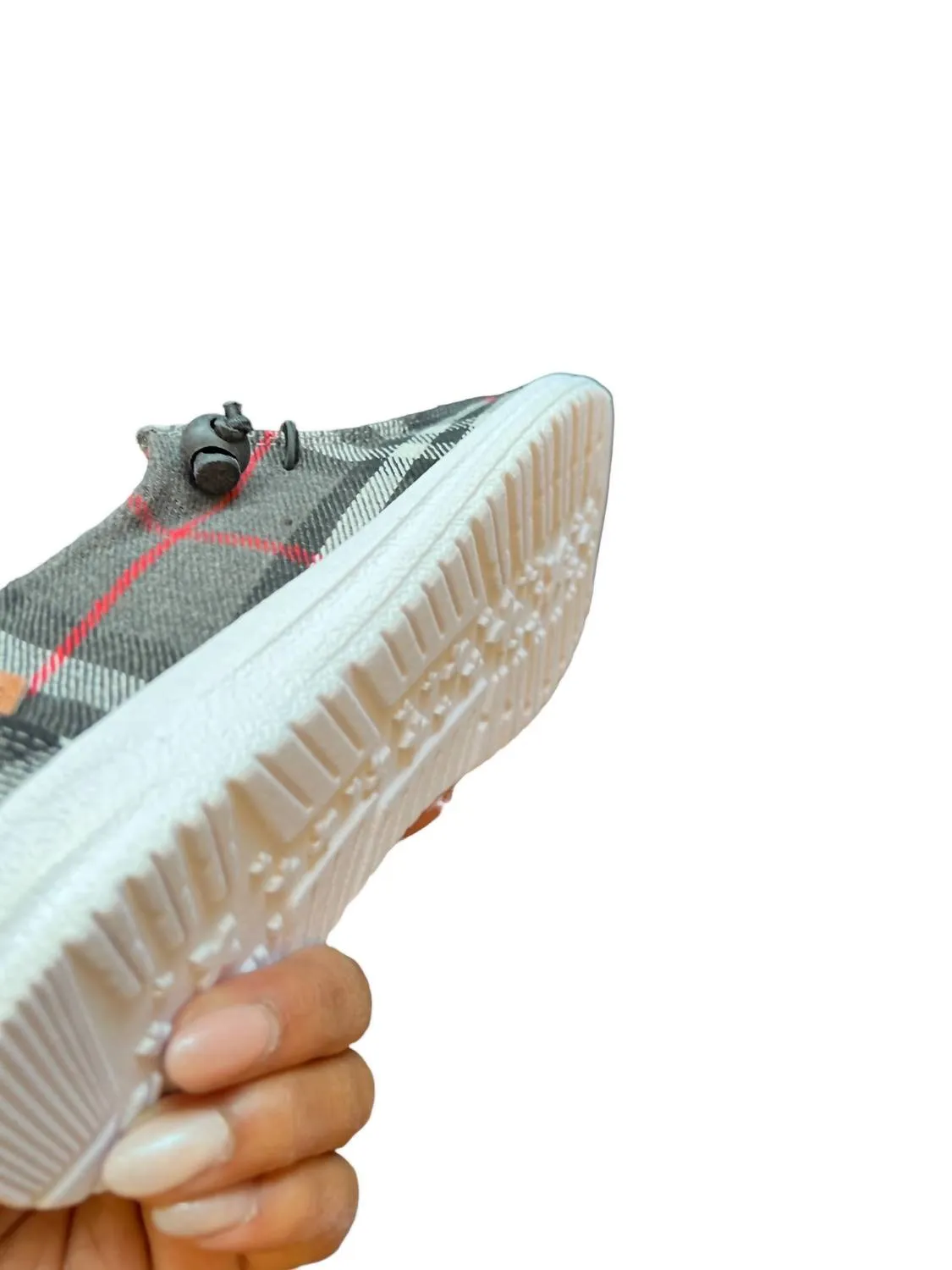 Plaid Kayak Shoe In Grey