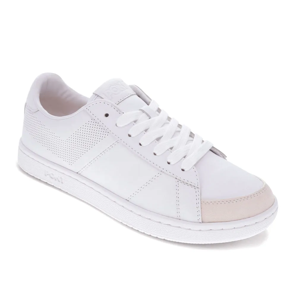 PONY Mens M-Pro Low Perf Genuine Leather and Suede Premium Lace Up Athletic Sneaker Shoe