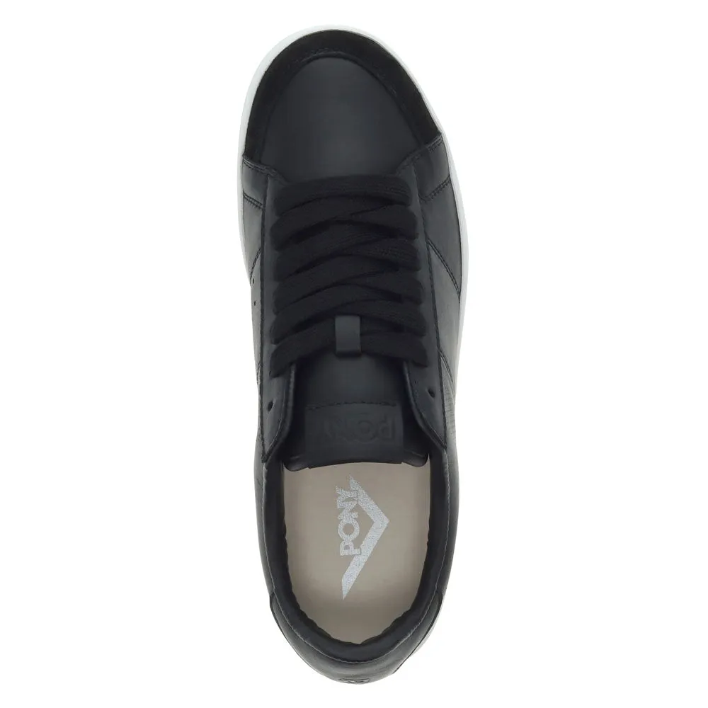 PONY Mens M-Pro Low Perf Genuine Leather and Suede Premium Lace Up Athletic Sneaker Shoe