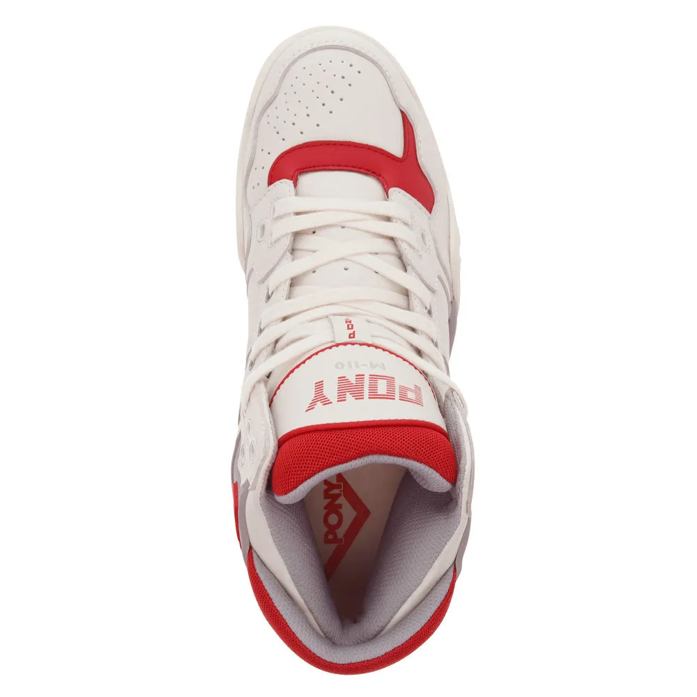 PONY Mens M110 Archive Genuine Leather Premium Lace Up Athletic Sneaker Shoe