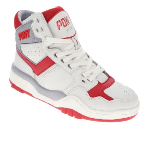 PONY Mens M110 Archive Genuine Leather Premium Lace Up Athletic Sneaker Shoe