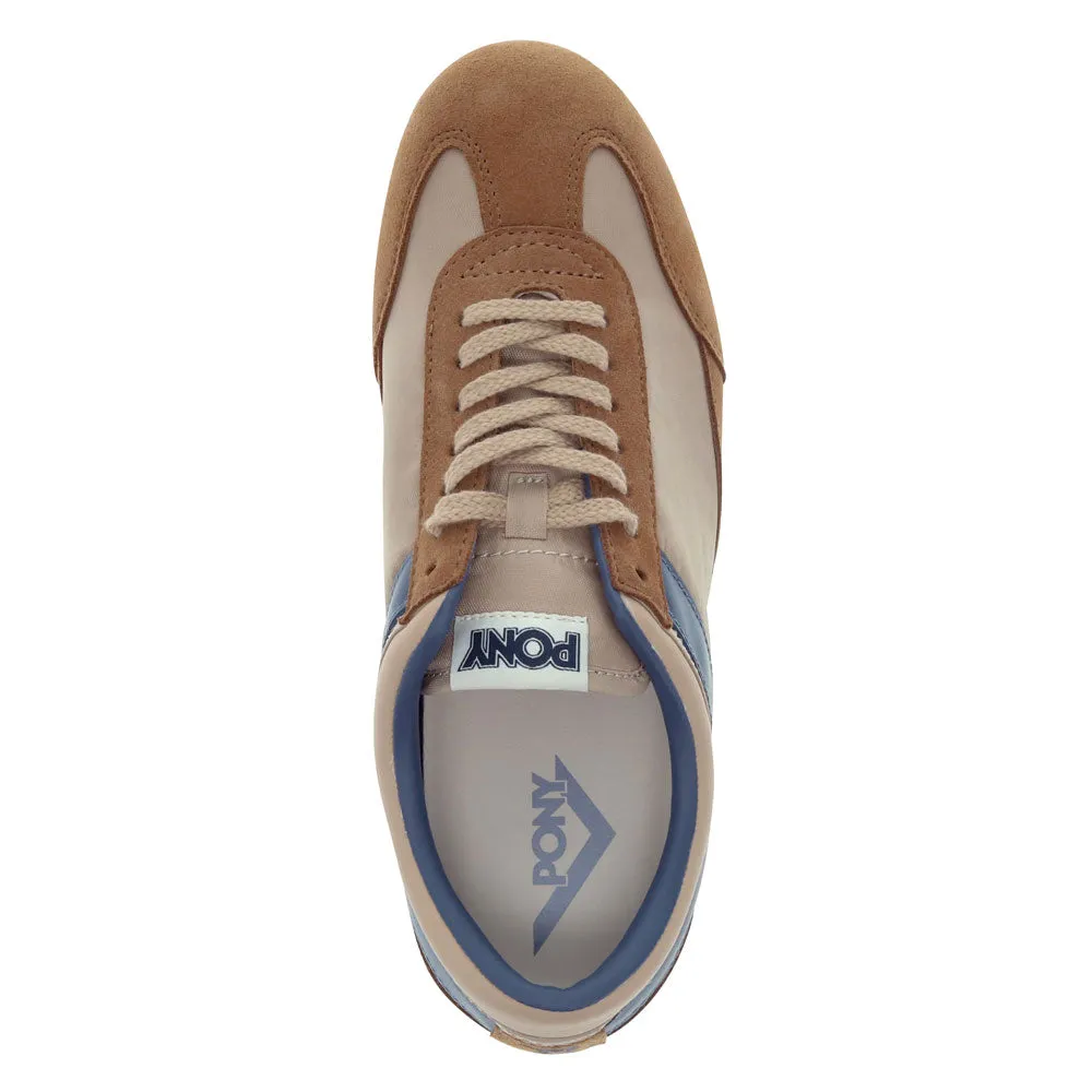 PONY Mens Racer Genuine Suede and Nylon Premium Lace Up Athletic Sneaker Shoe