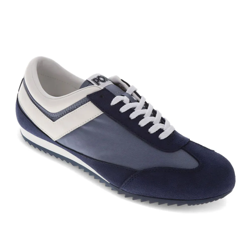 PONY Mens Racer Genuine Suede and Nylon Premium Lace Up Athletic Sneaker Shoe
