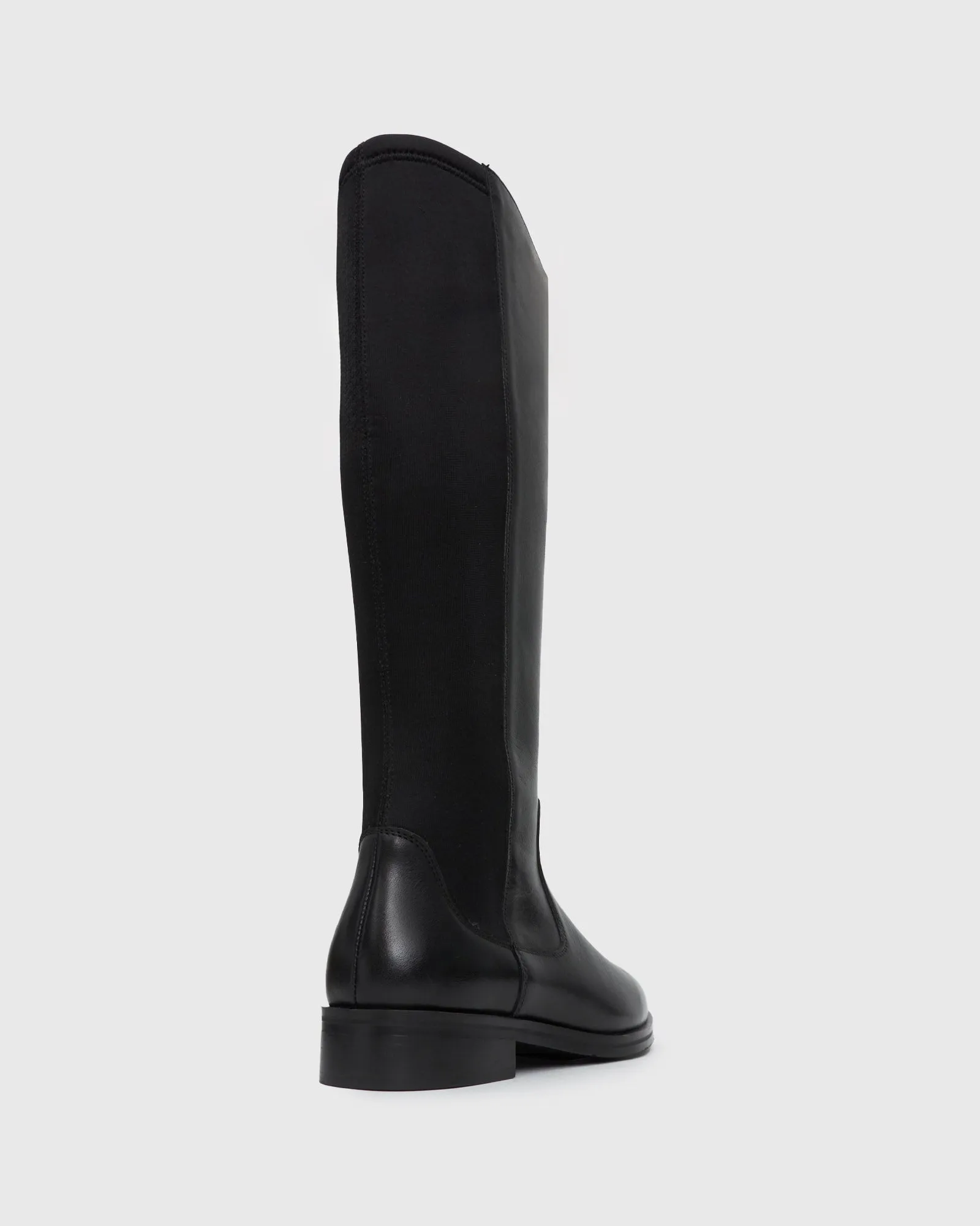 PRE-ORDER SNOOP Leather Round Toe Knee Boots