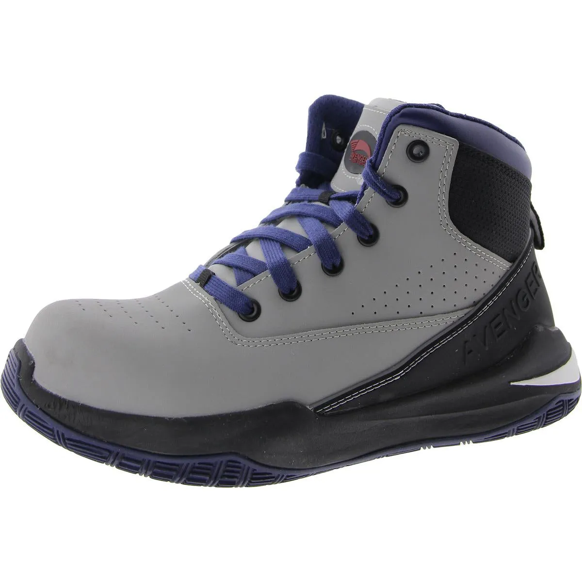 Reaction Mid Mens Nubuck Slip Resistant Work & Safety Boots