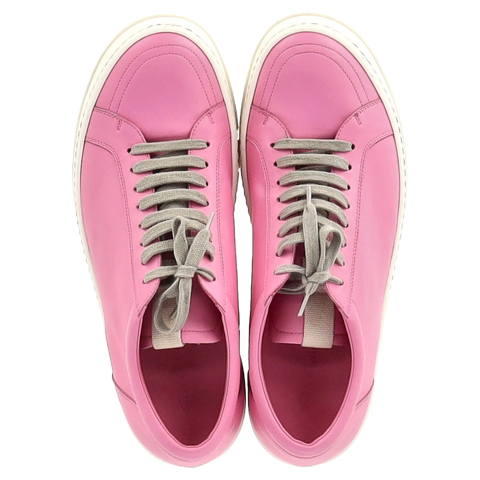 Rick Owens Phlegethon Sneakers in Pink Leather