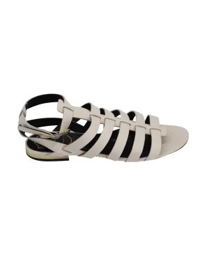 Roger Vivier Gladiator Sandals in White Leather Shoes_Roger-Vivier