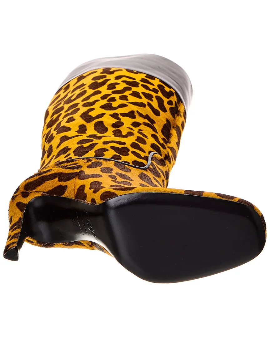 Roger Vivier Haircalf & Leather Knee-High Boot