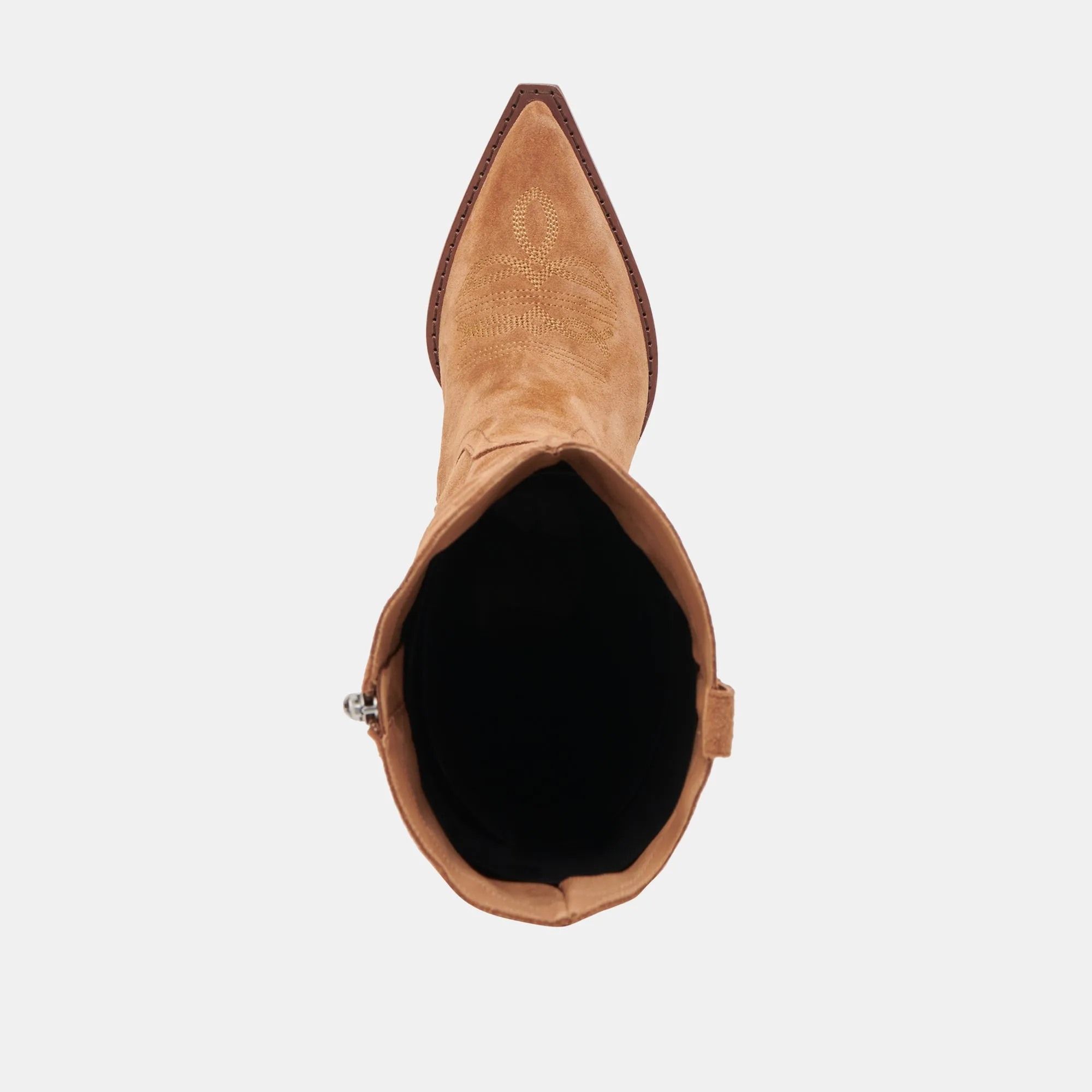 RYATT EXTRA WIDE CALF BOOTS PECAN SUEDE