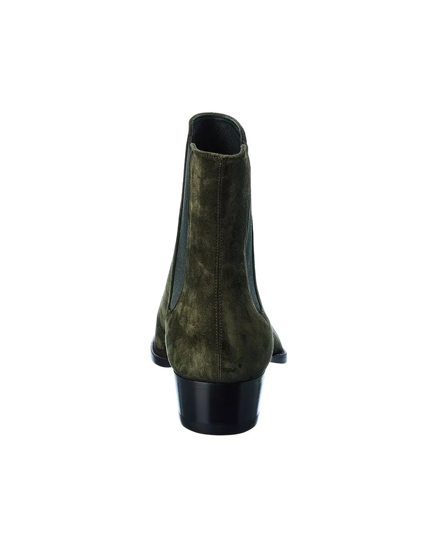 Saint Laurent Wyatt 40 Suede Chelsea Boot