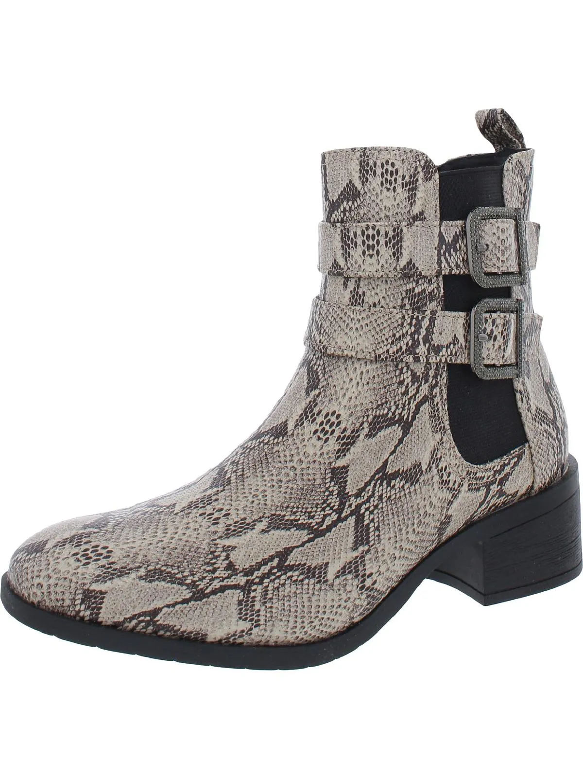 Salt Biker Jewel Womens Faux Leather Ankle Ankle Boots