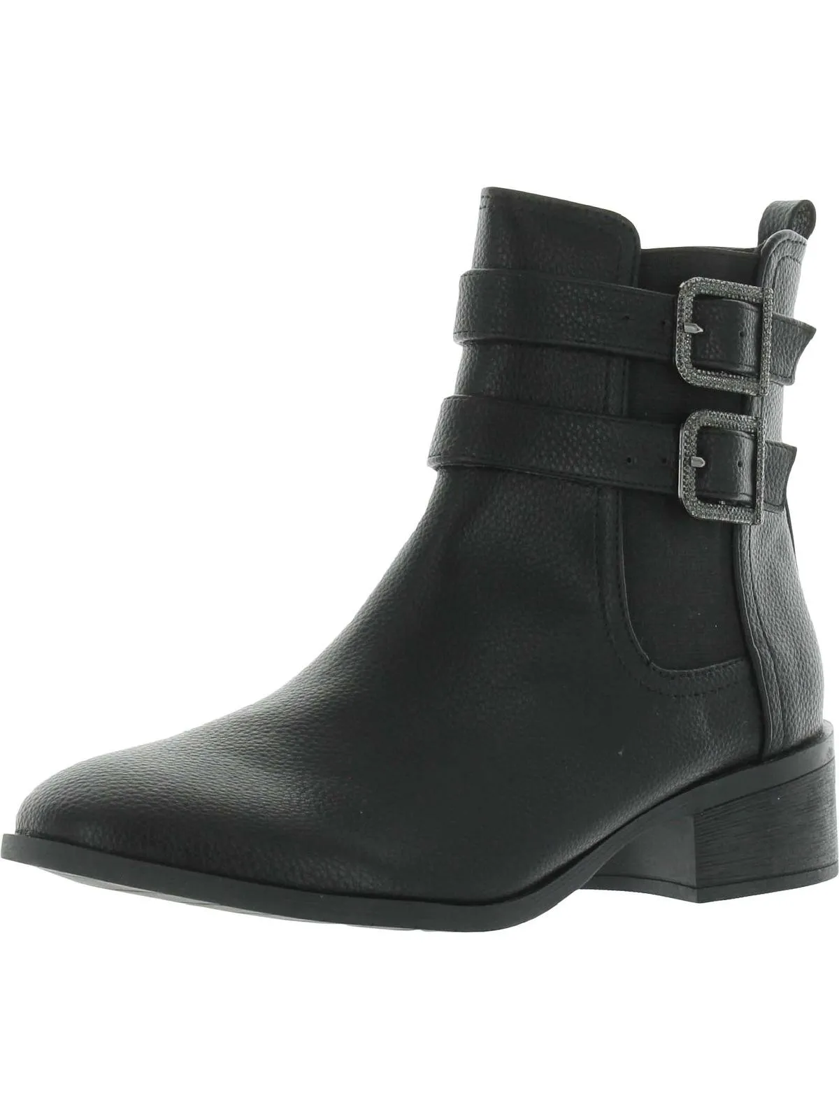 Salt Biker Jewel Womens Faux Leather Ankle Ankle Boots