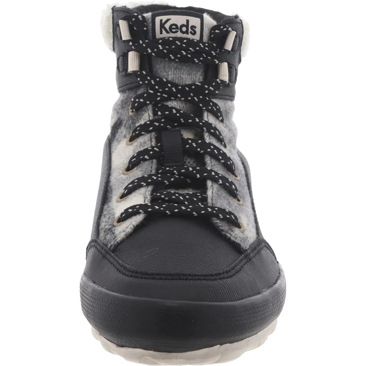 Scout IV TXT  Womens Faux Fur Lace-Up Mid-Calf Boots