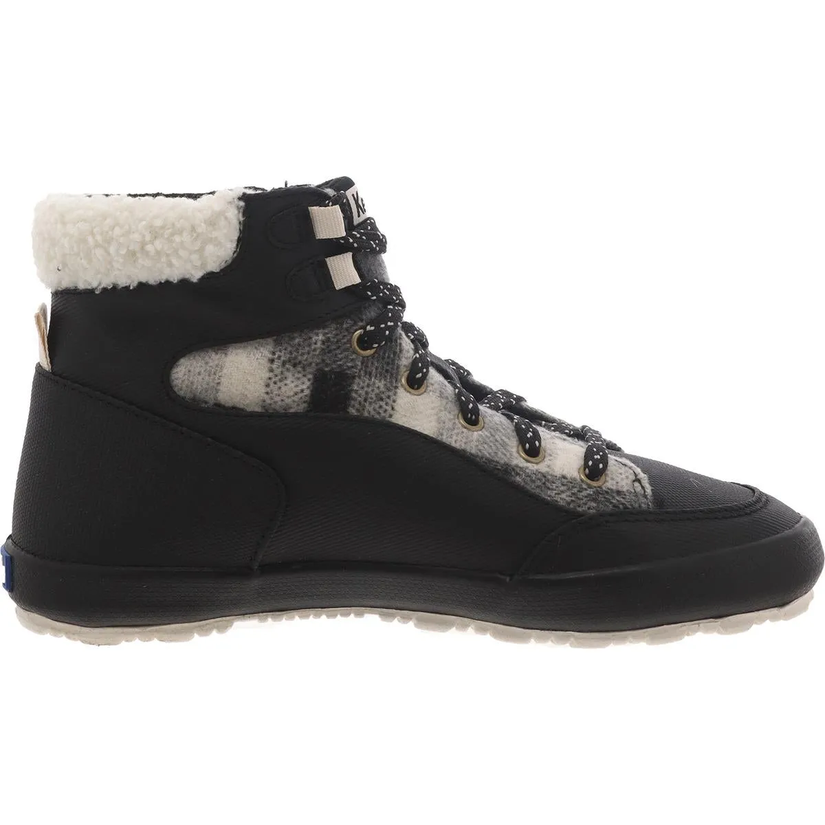 Scout IV TXT  Womens Faux Fur Lace-Up Mid-Calf Boots