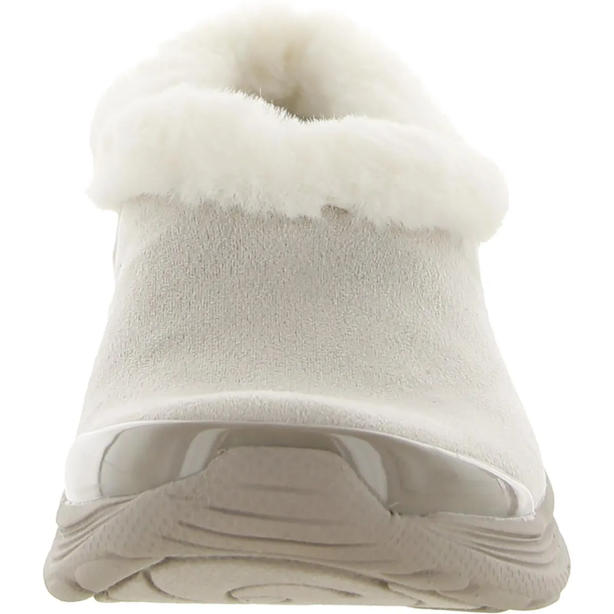 Snicker Womens Faux Fur Warm Slip-On Sneakers