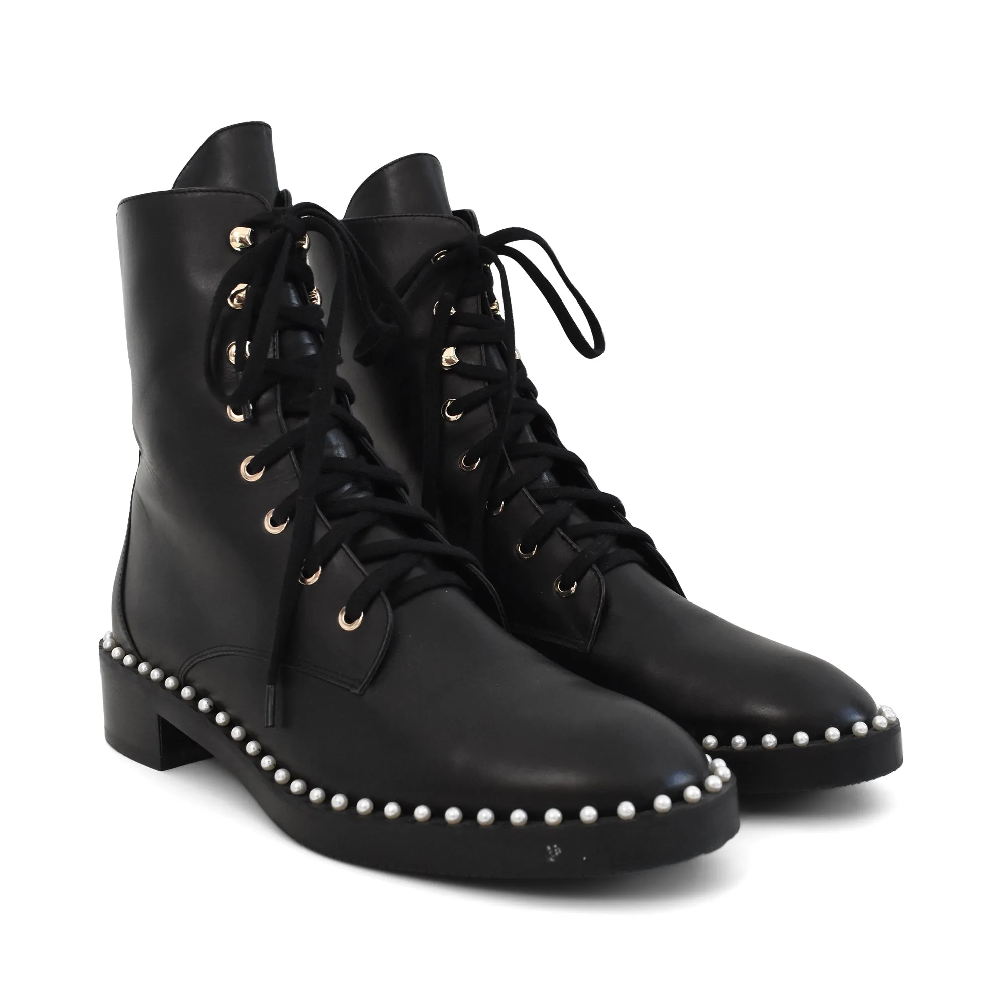 Stuart Weitzman 'Allie' Combat Boots - Women's 38