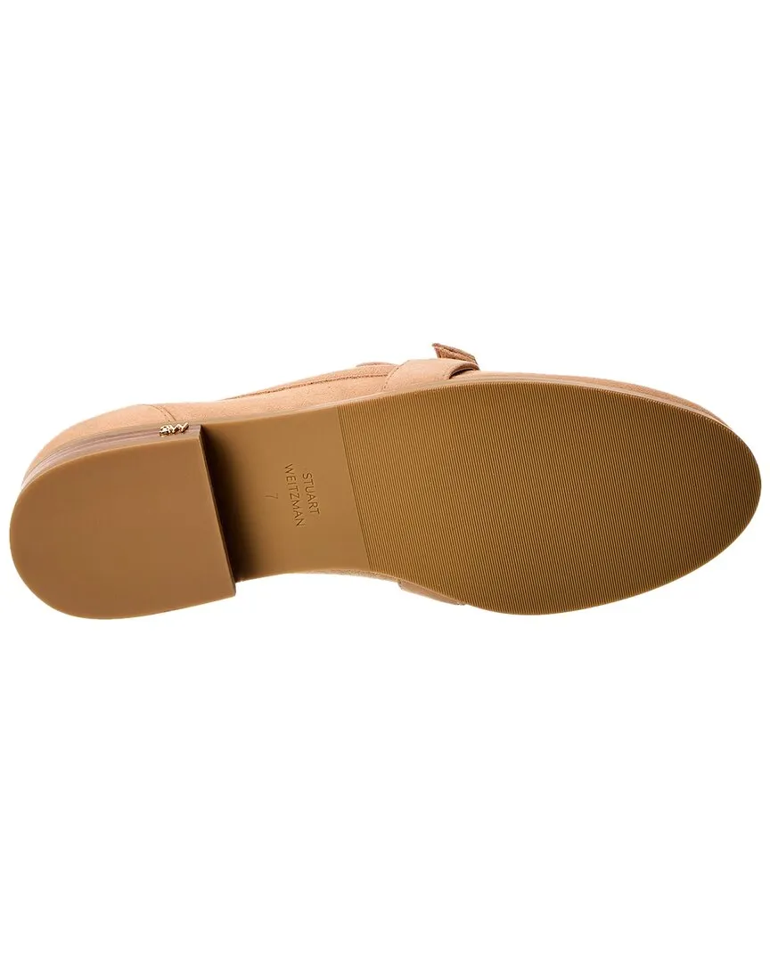 Stuart Weitzman Emma Bow Suede Loafer