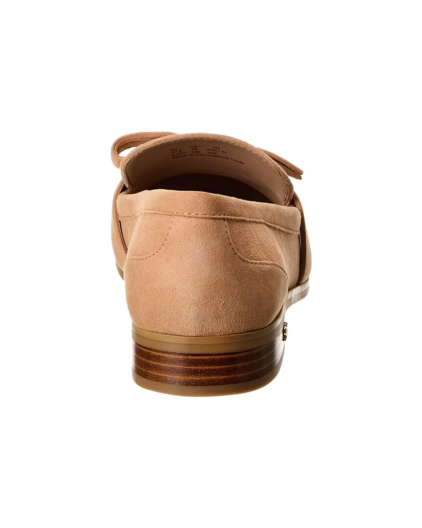 Stuart Weitzman Emma Bow Suede Loafer