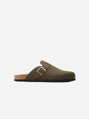 Taro Comfort Men's Vegan Footbed Sandals | Brown