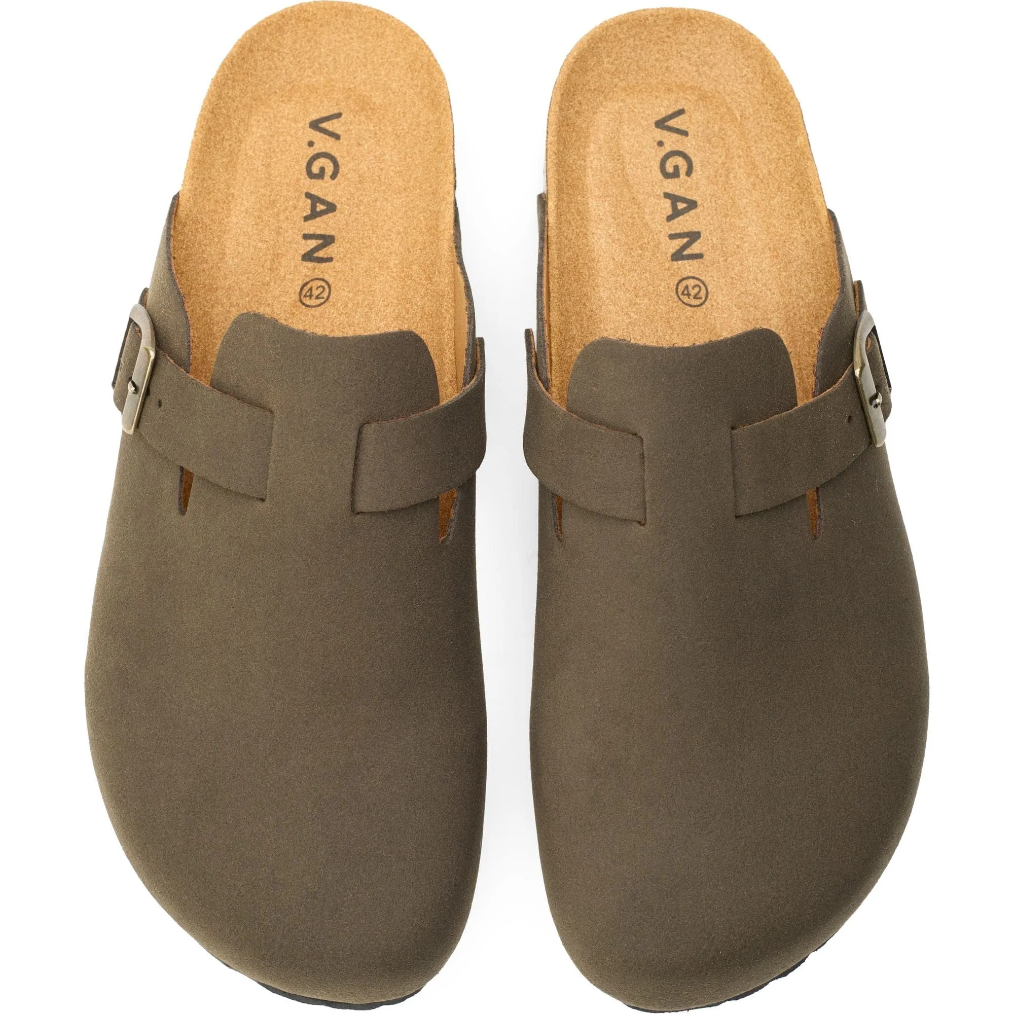 Taro Comfort Men's Vegan Footbed Sandals | Brown