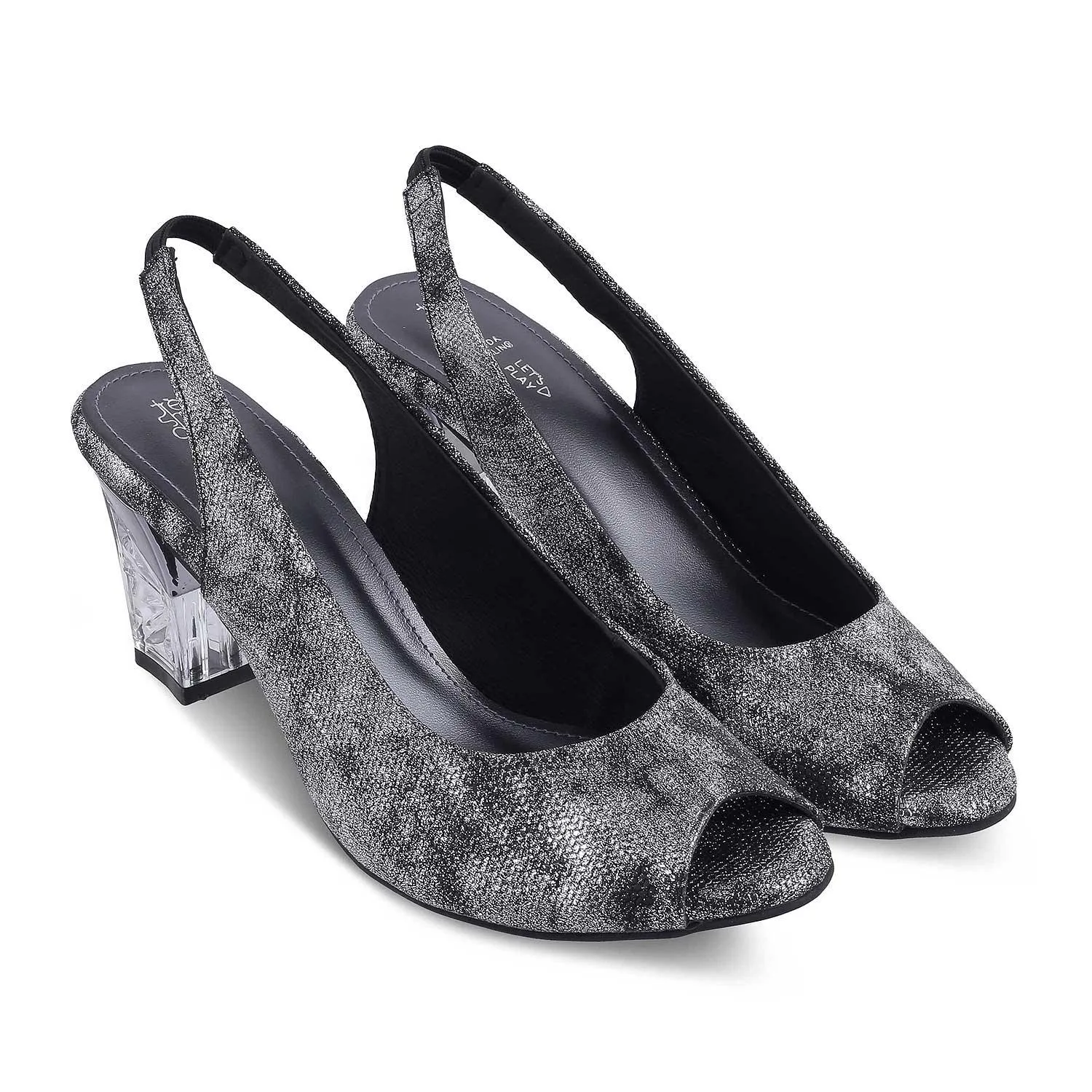 The Celebrate Black Women's Dress Block Heel Sandals Tresmode