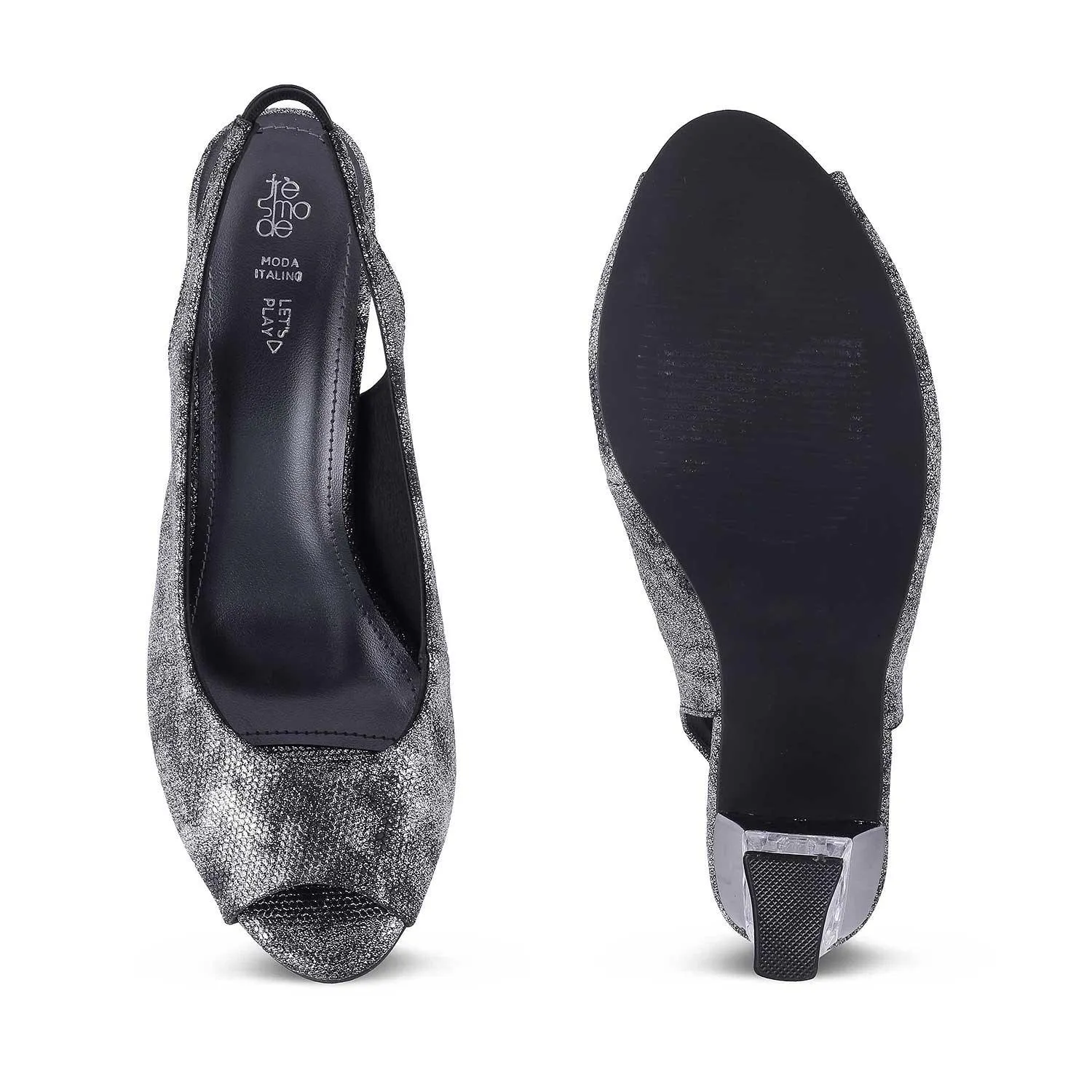 The Celebrate Black Women's Dress Block Heel Sandals Tresmode