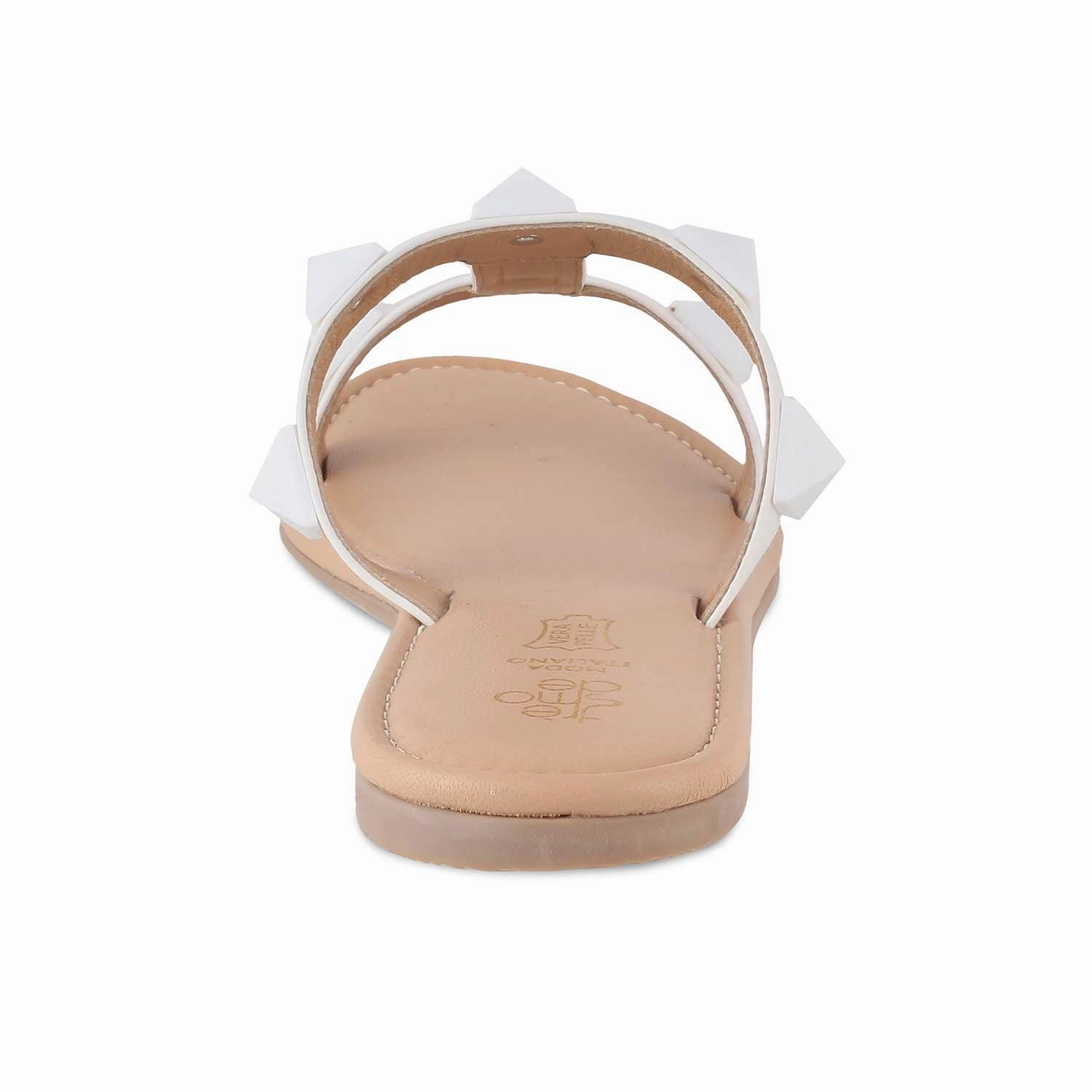 The Rio White Women's Dress Flats Tresmode