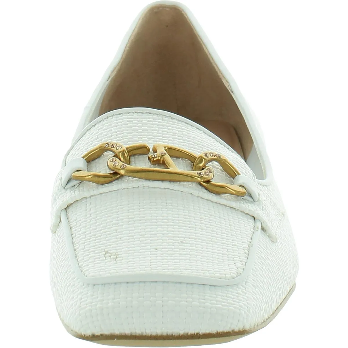TIARI Womens Woven Square Toe Loafers