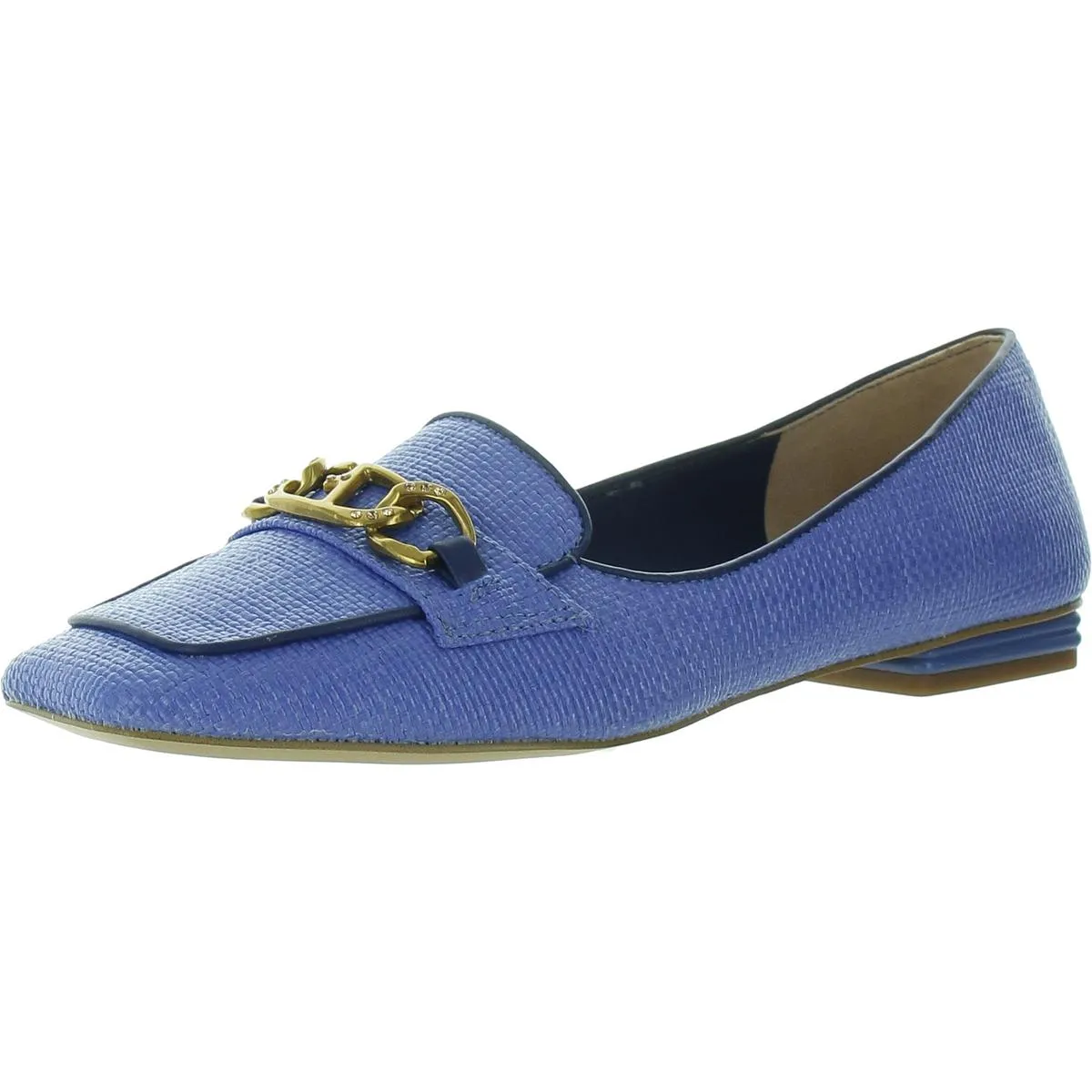 TIARI Womens Woven Square Toe Loafers
