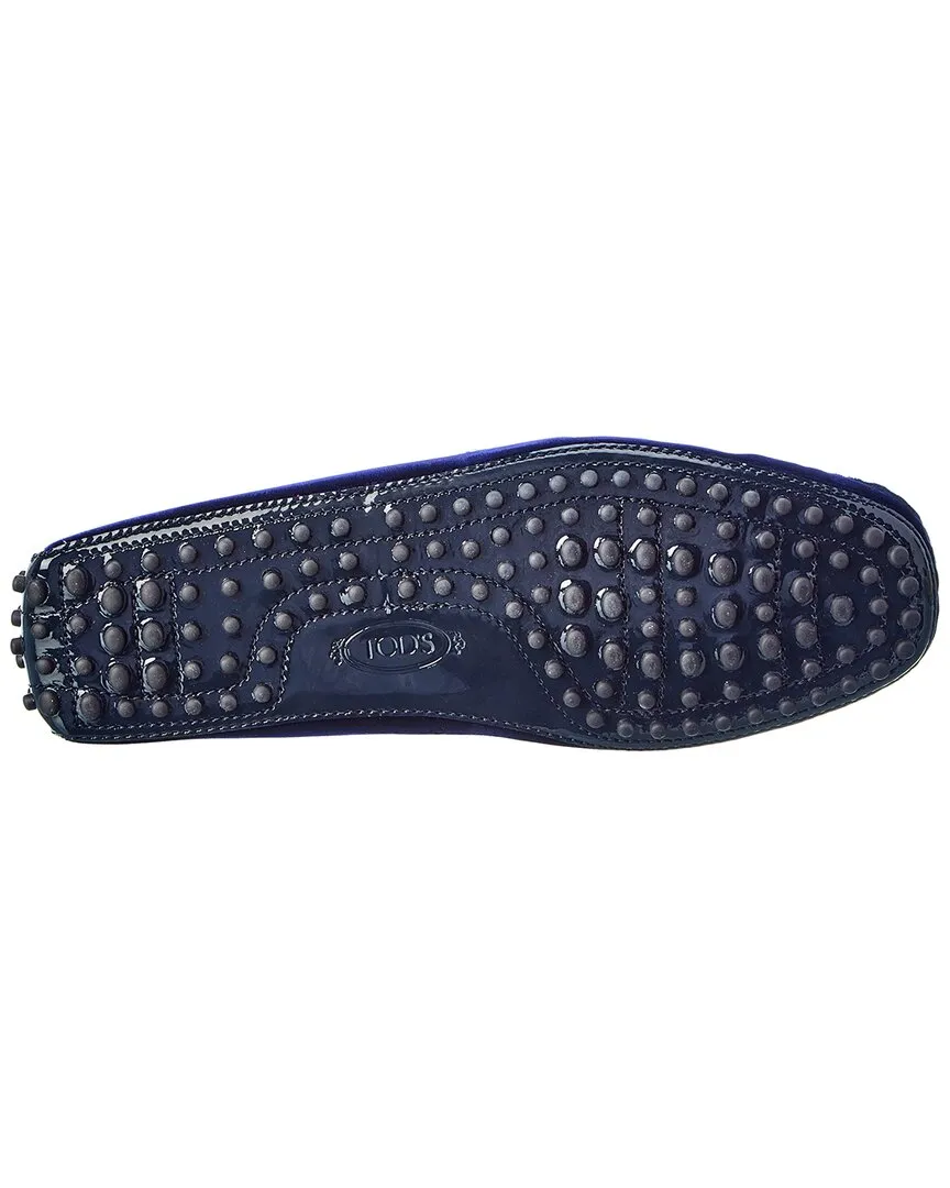 TOD��s Gommini Velvet & Patent Loafer