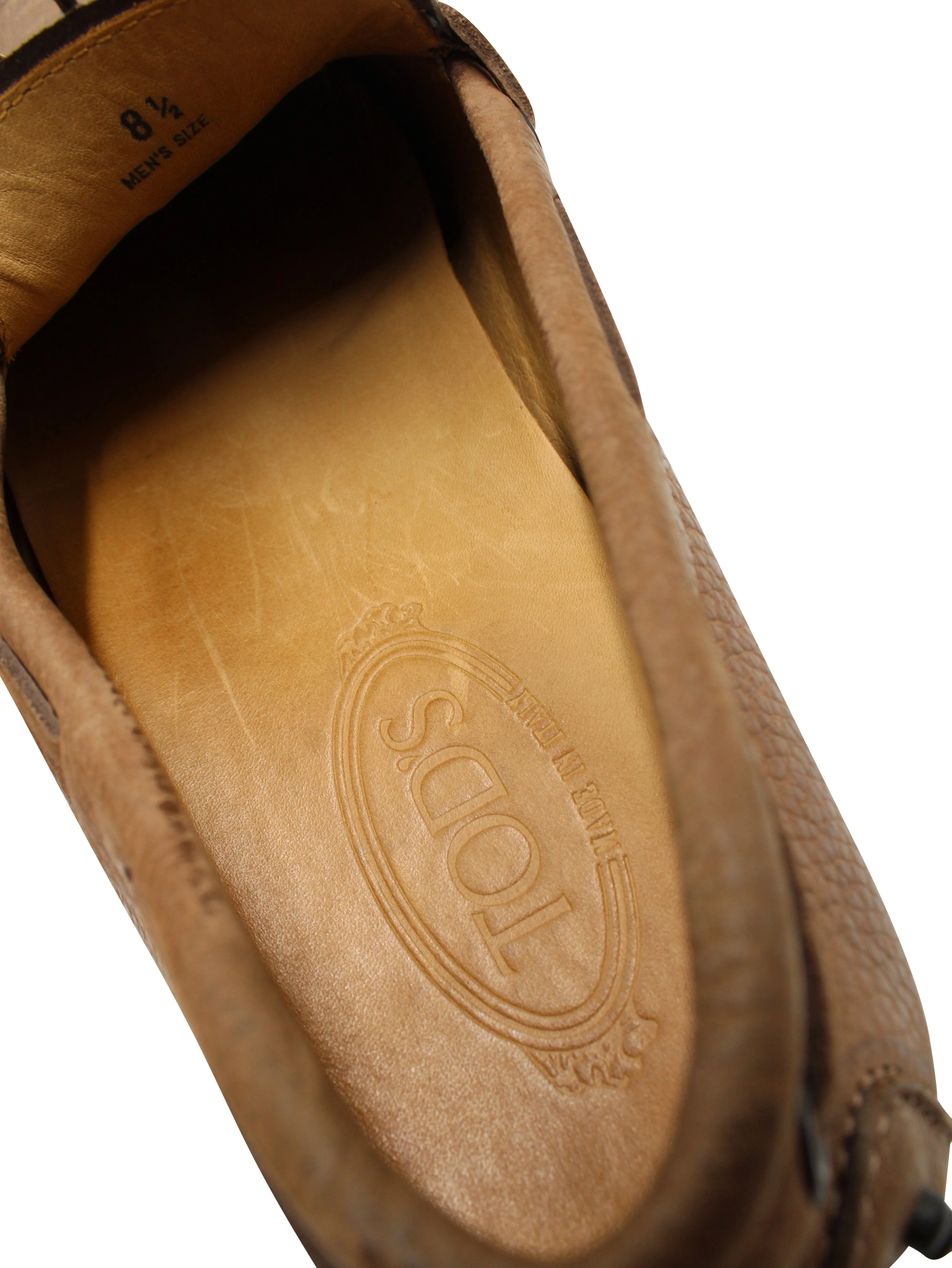 Tod's Gommino Driving Shoes in Brown Nubuck