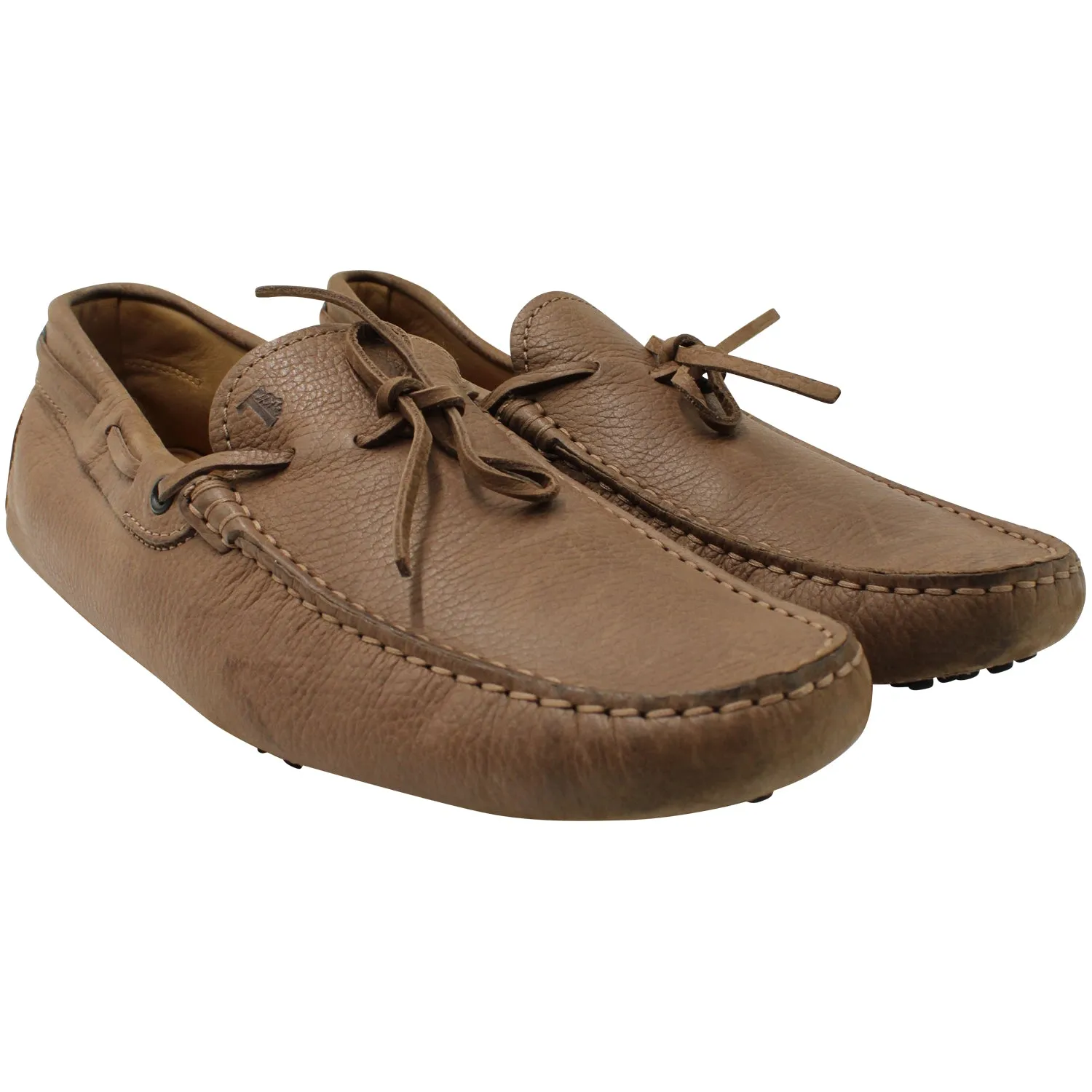 Tod's Gommino Driving Shoes in Brown Nubuck