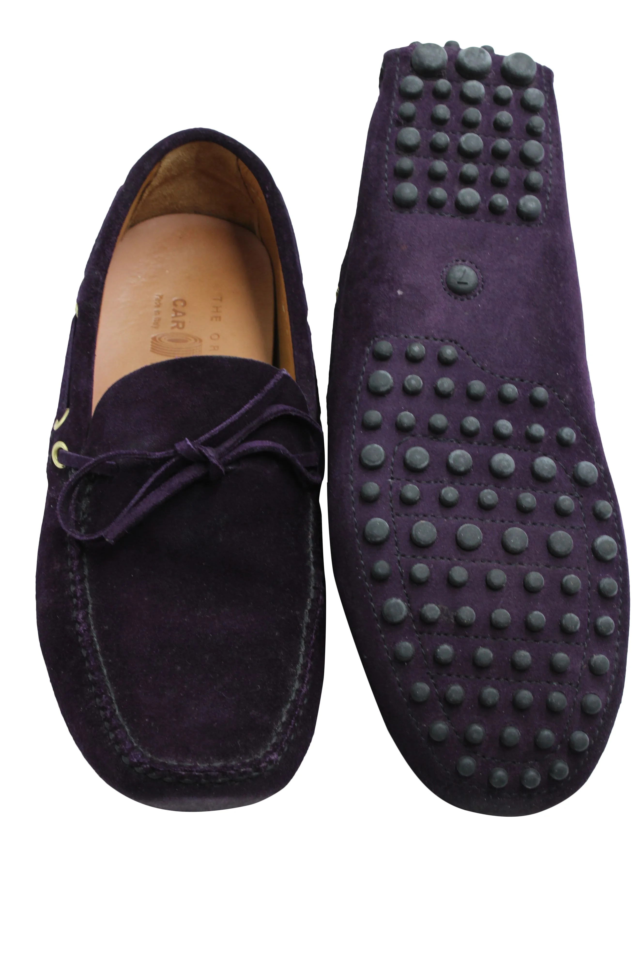 Tod's Gommino Driving Shoes in Purple Suede
