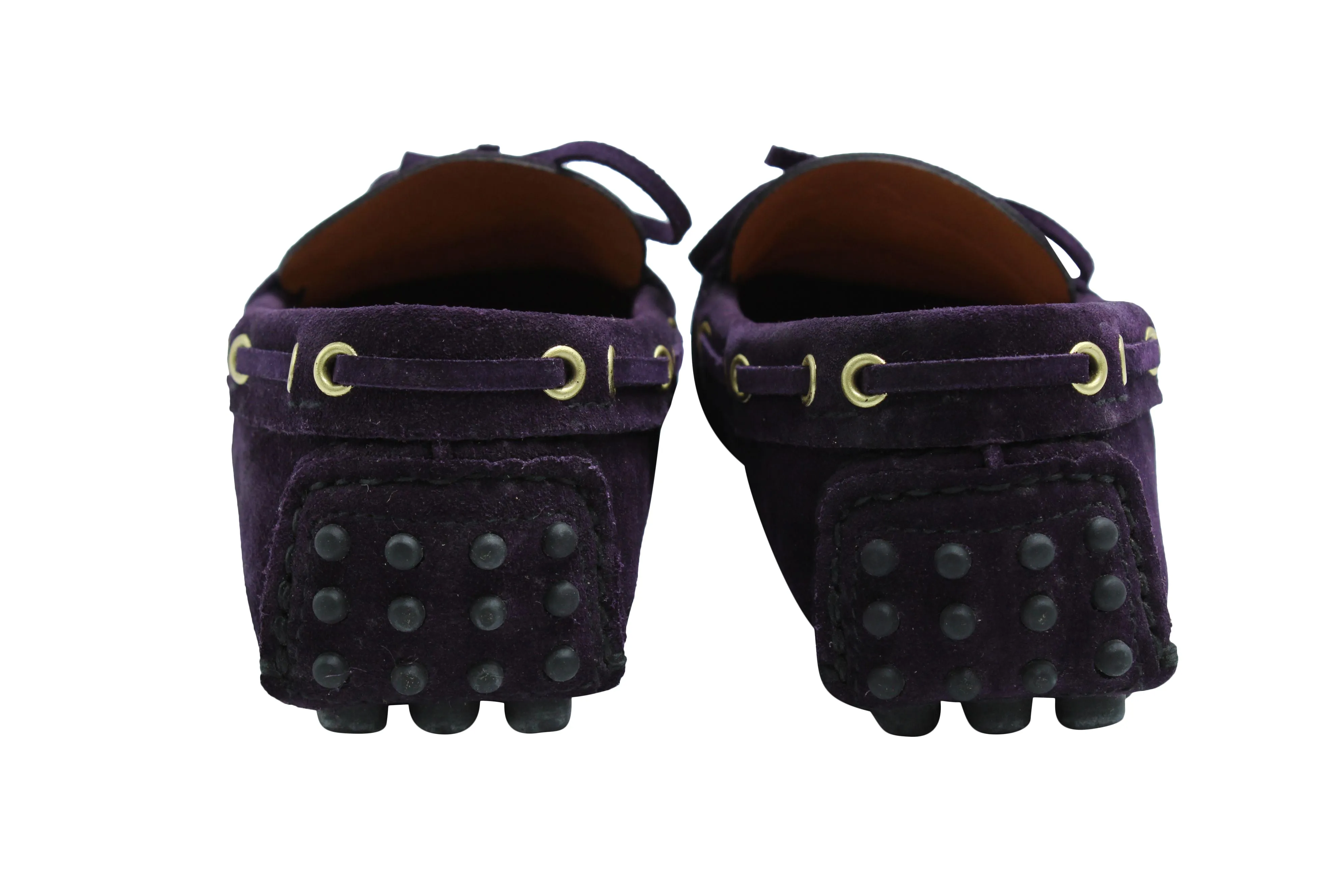 Tod's Gommino Driving Shoes in Purple Suede
