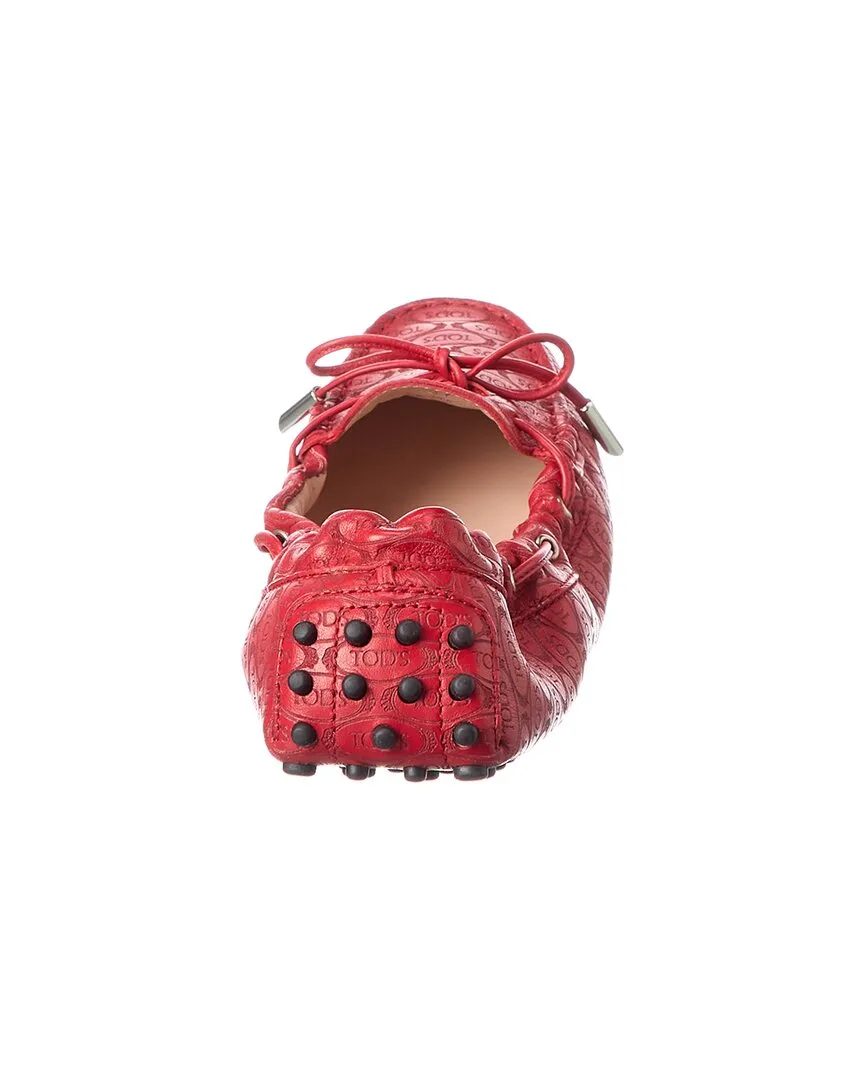 TOD��s Logo Leather Loafer