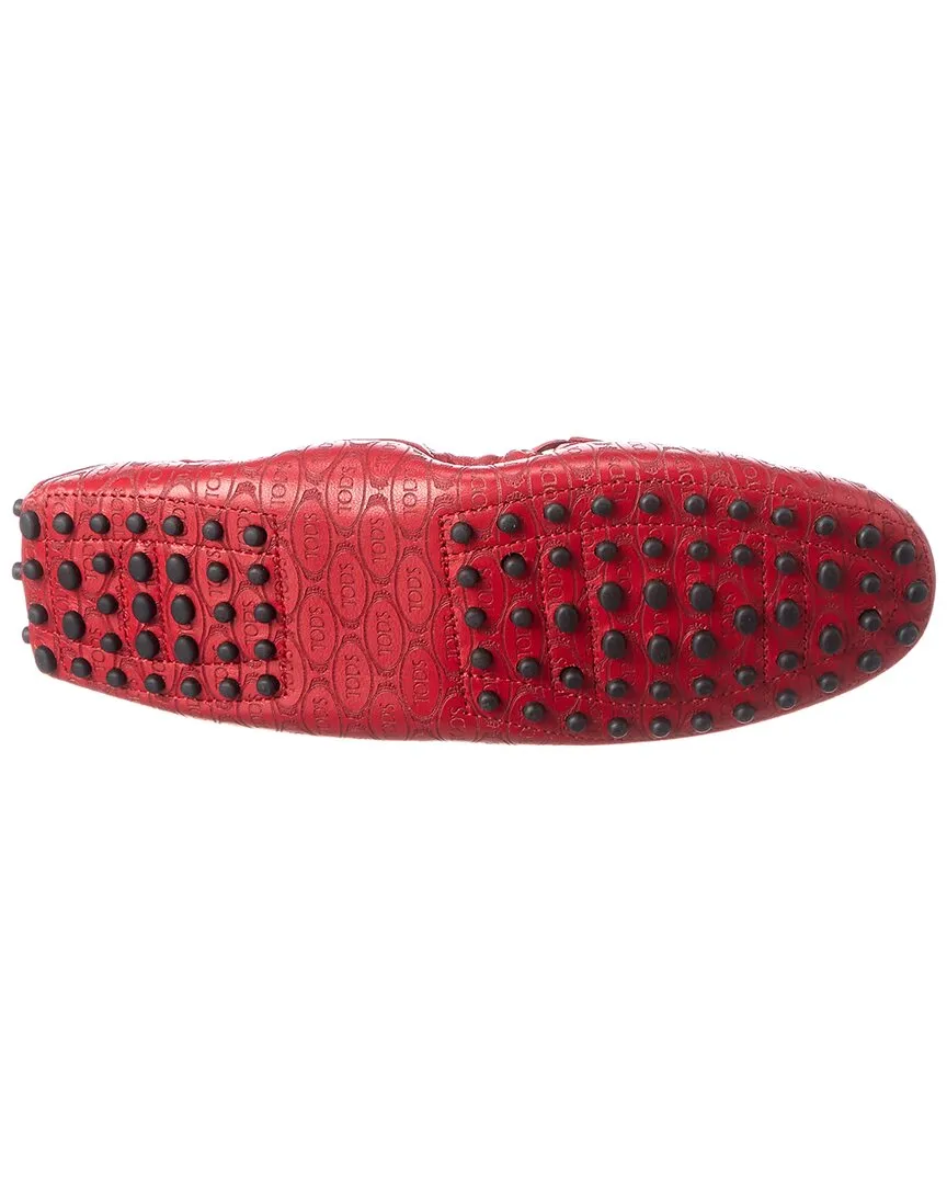 TOD��s Logo Leather Loafer
