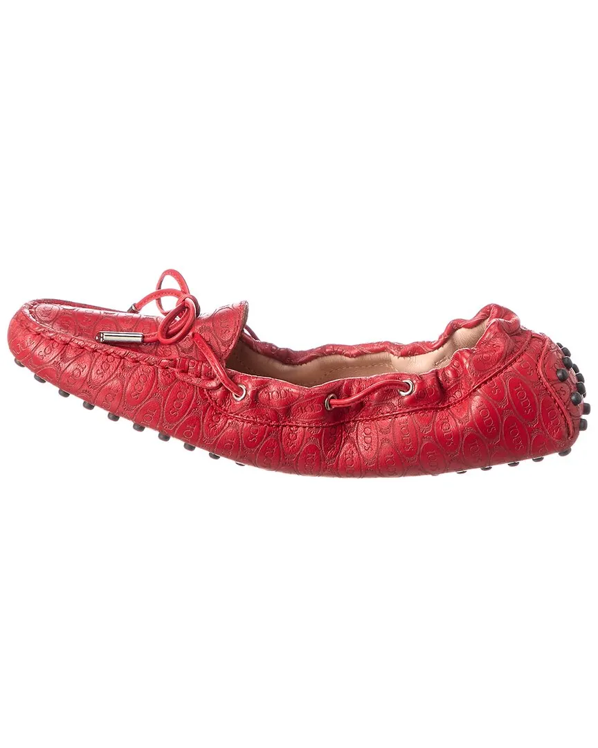 TOD��s Logo Leather Loafer