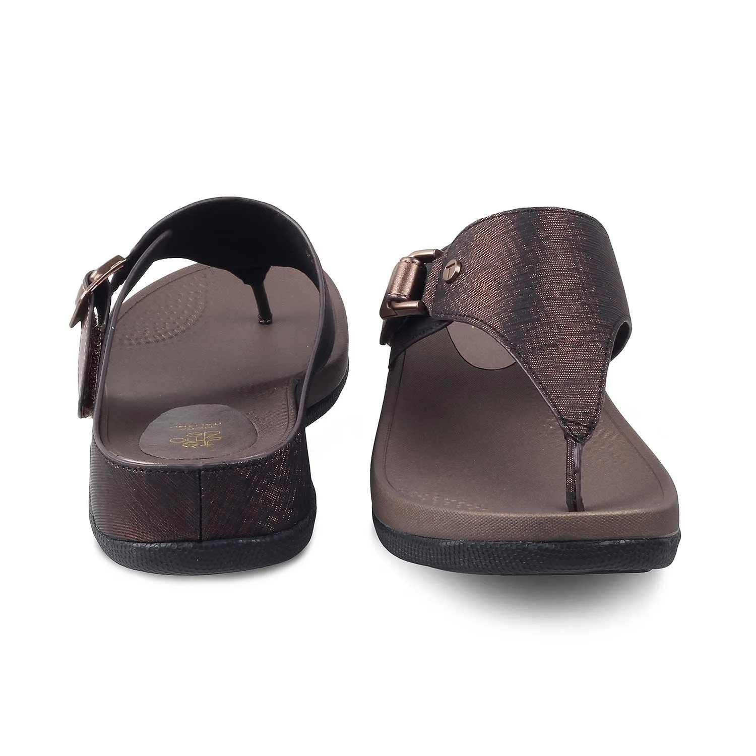 Tresmode Aaryed Bronze Women's Casual Platform Flats