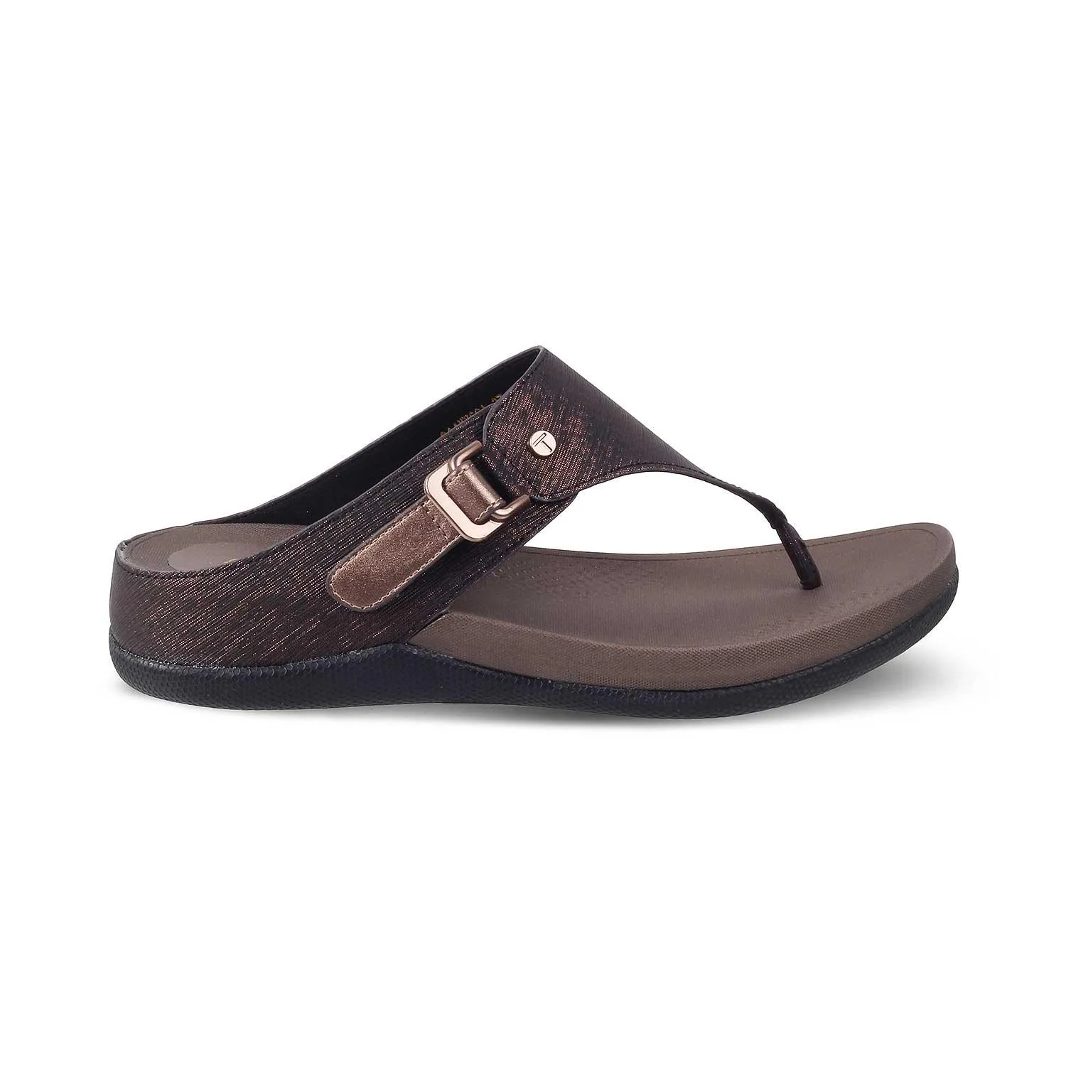 Tresmode Aaryed Bronze Women's Casual Platform Flats